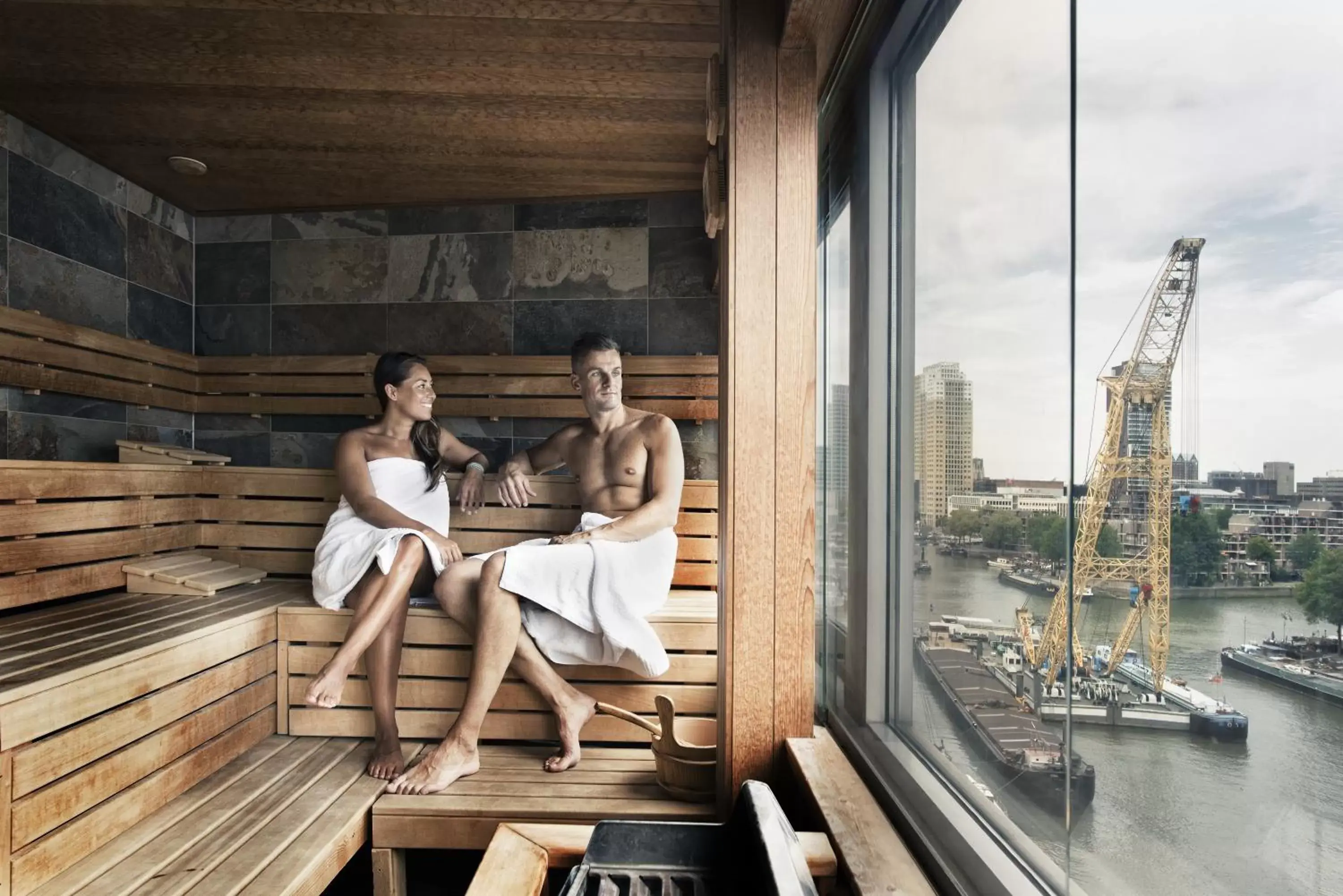 Sauna in Mainport Design Hotel