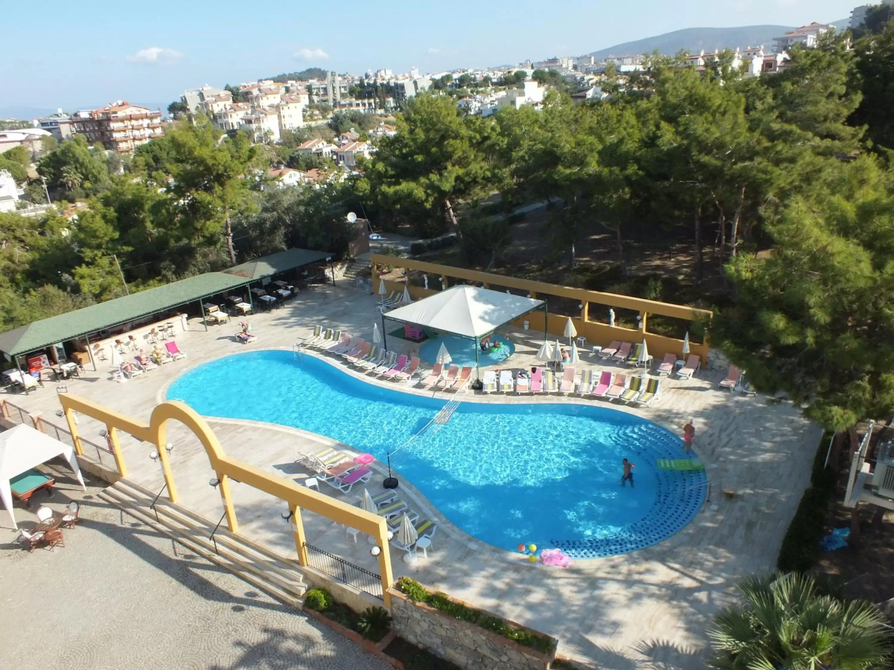 Bird's eye view, Pool View in Tuntas Family Suites Kusadasi