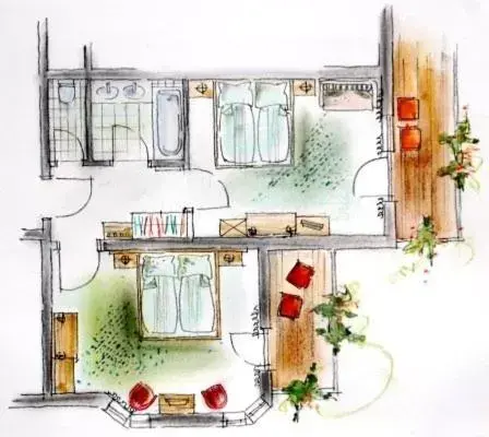 Floor Plan in Natur- und Wellnesshotel Höflehner