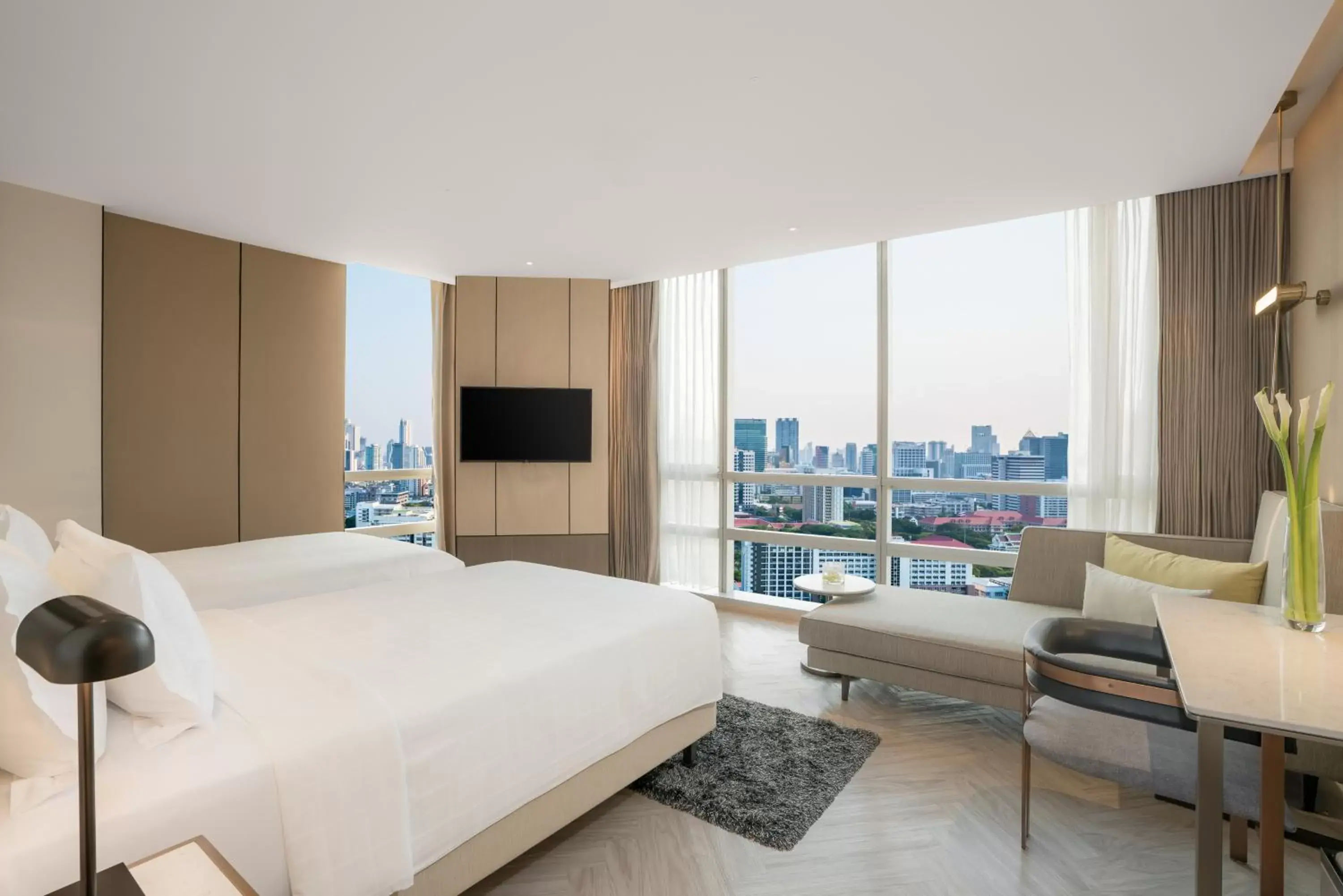 Grand Deluxe Corner Twin Room in Pathumwan Princess Hotel - SHA Extra Plus Certified