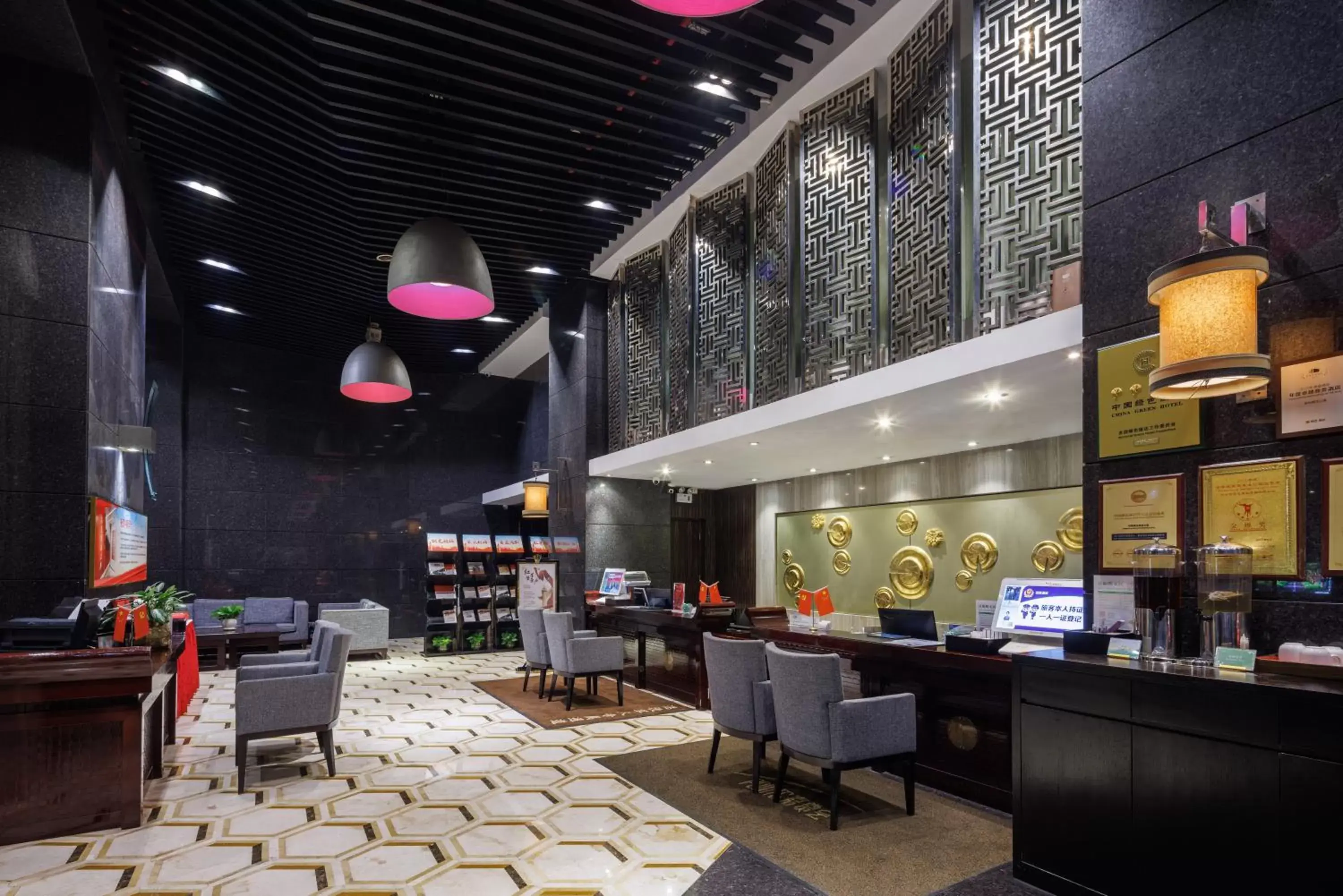 Lobby or reception, Restaurant/Places to Eat in Sunflower Hotel & Residence, Shenzhen
