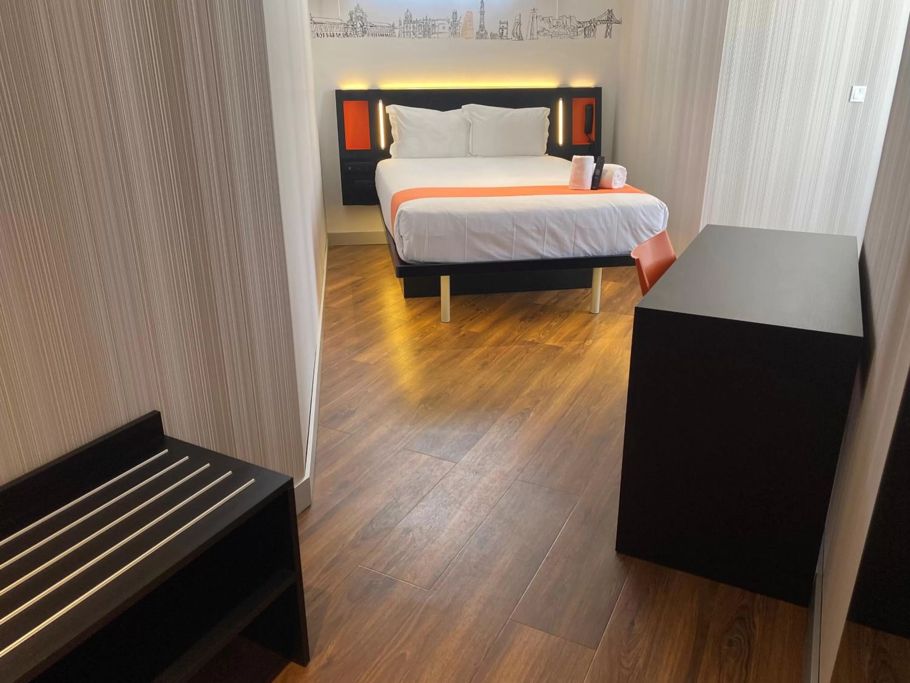 Bed in easyHotel Lisbon