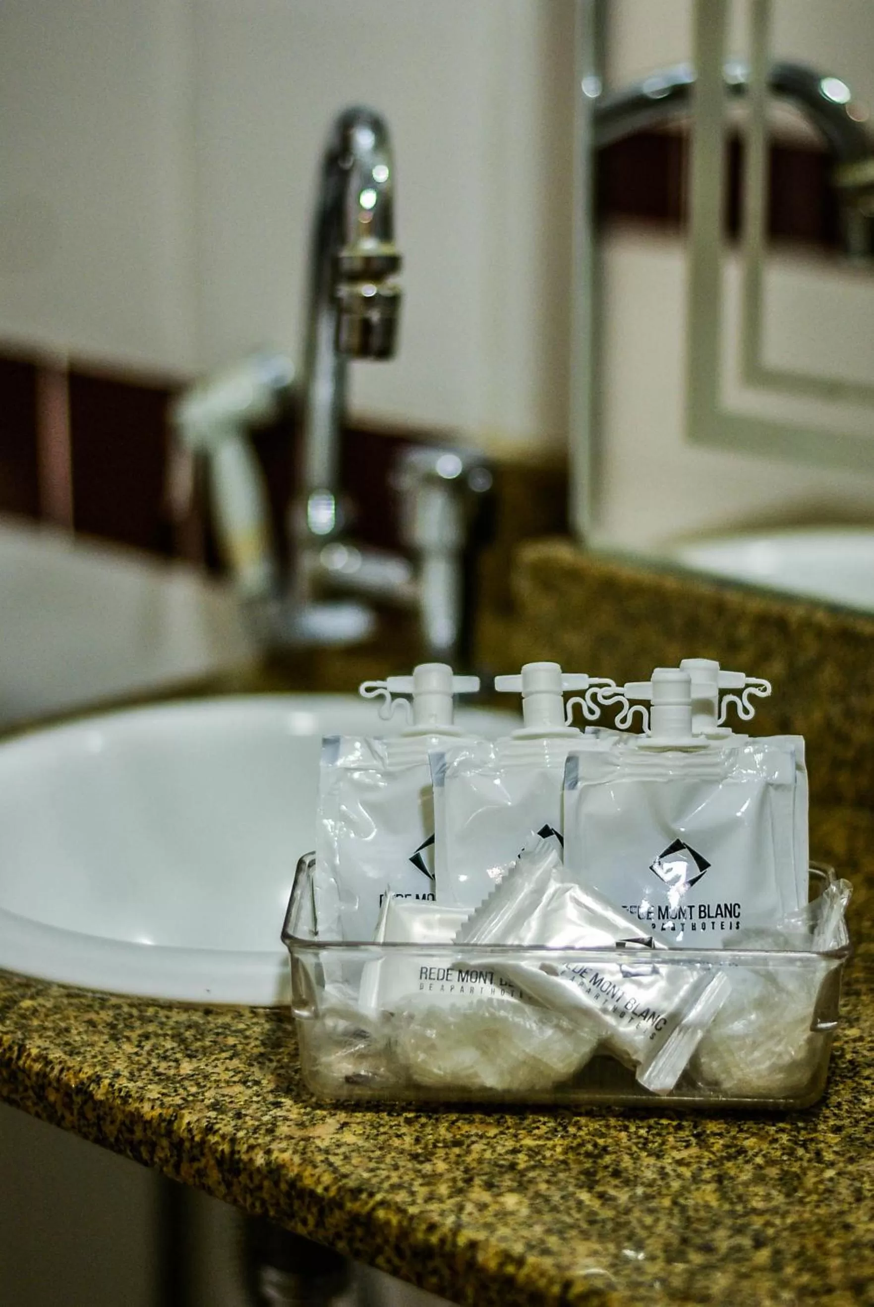 Bathroom in Mont Blanc Apart Hotel Nova Iguaçu