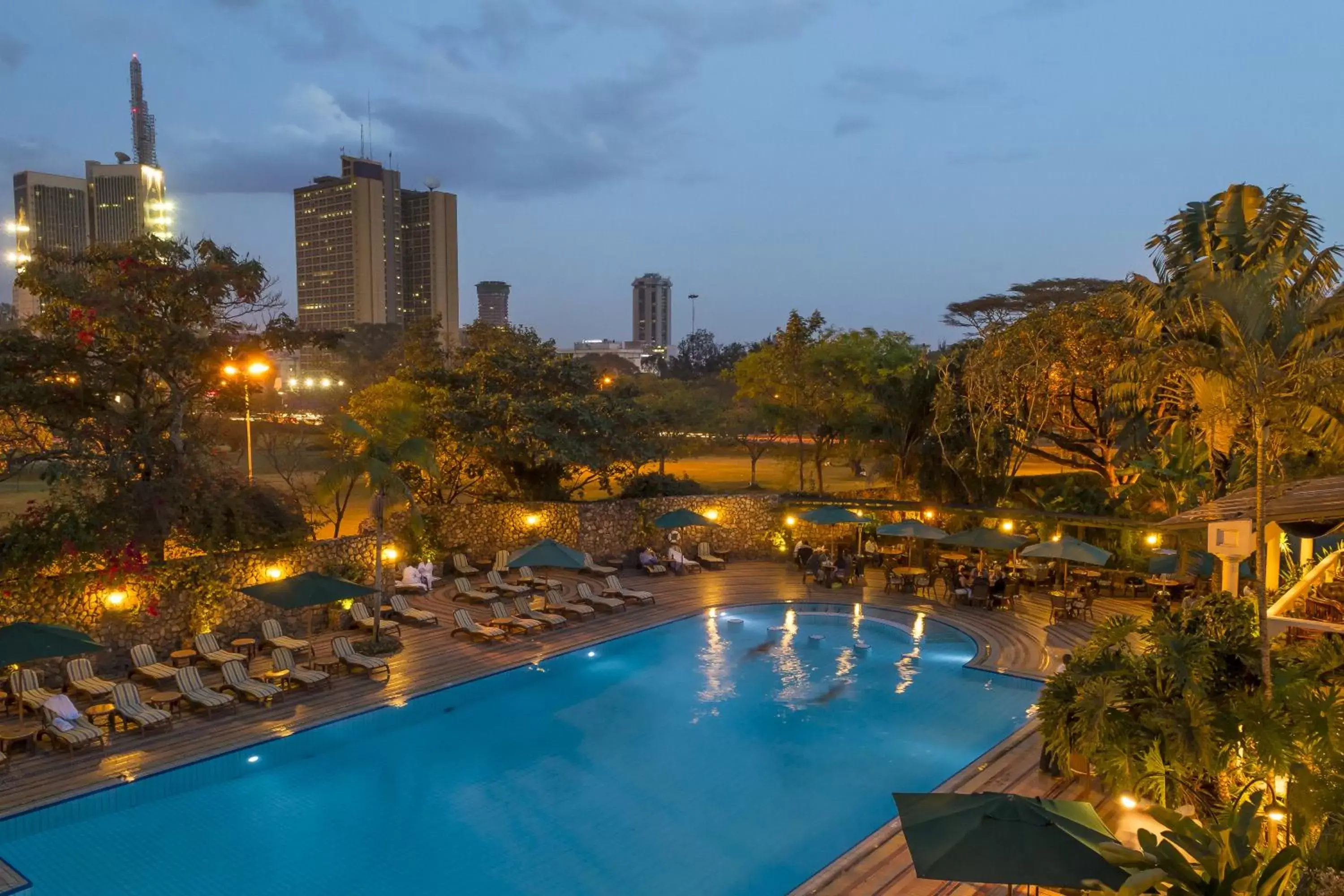 Swimming pool, Pool View in Nairobi Serena Hotel