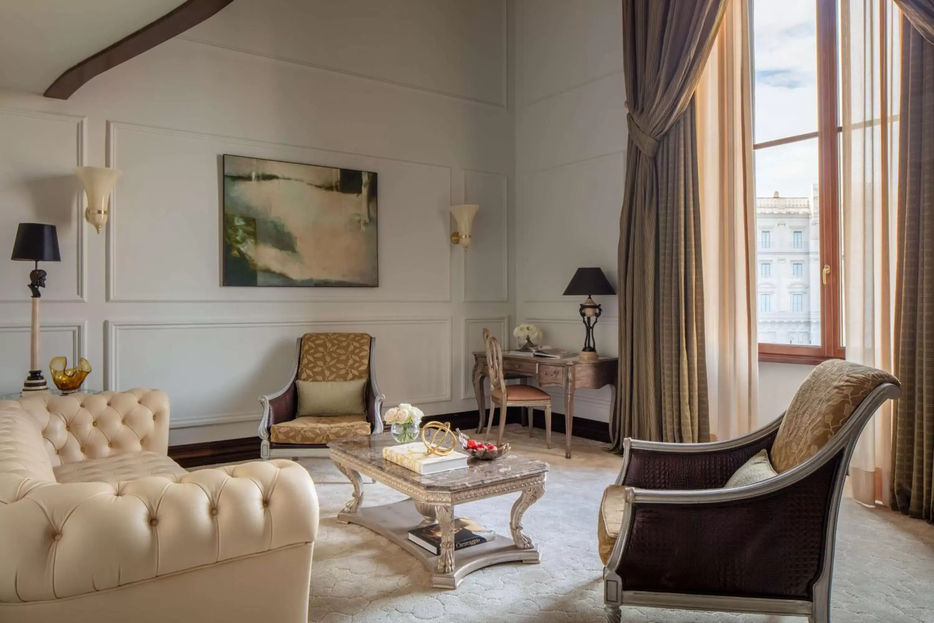 Bedroom, Seating Area in Anantara Palazzo Naiadi Rome Hotel - A Leading Hotel of the World