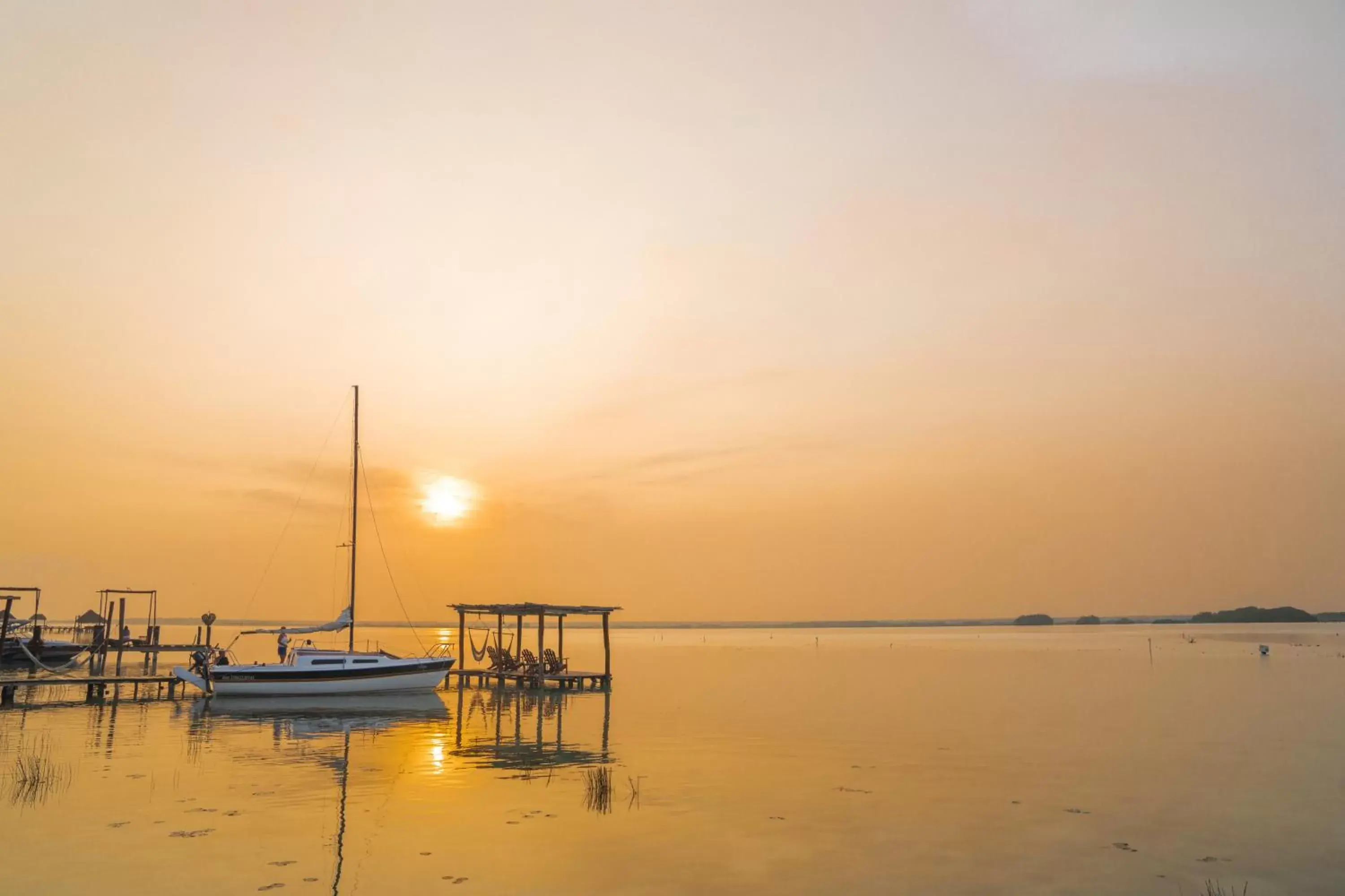 Sunrise/Sunset in Hotel CasaBakal - A pie de Laguna - Bacalar