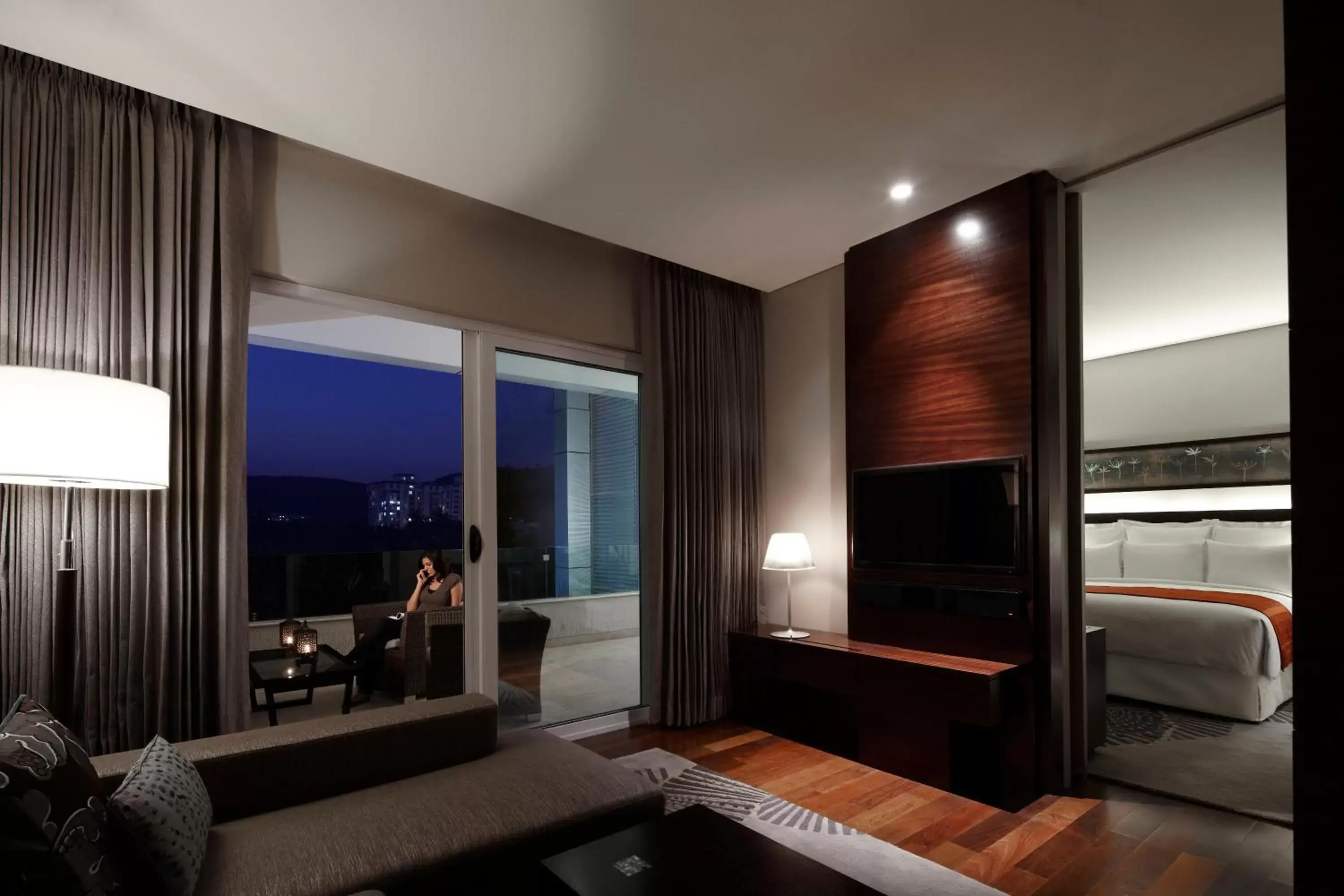 View (from property/room), TV/Entertainment Center in JW Marriott Pune