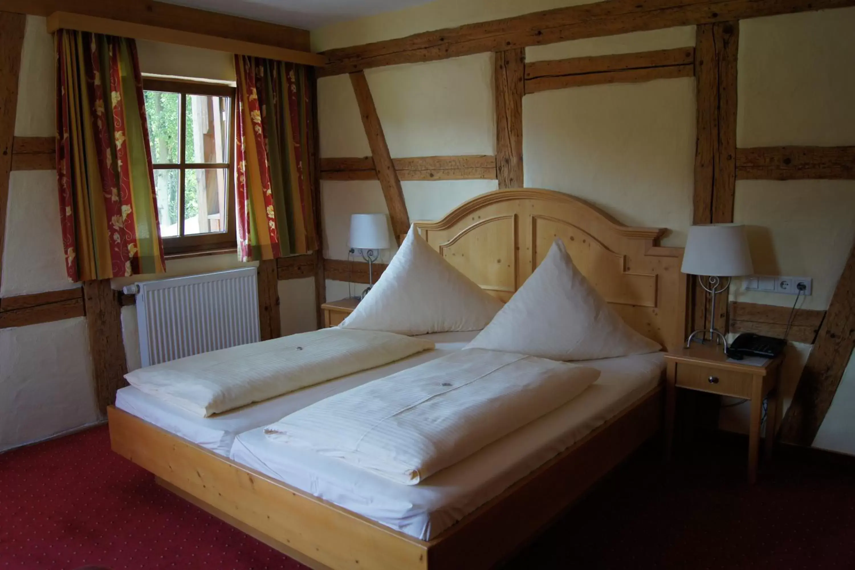 Decorative detail, Bed in Gasthof Schönau