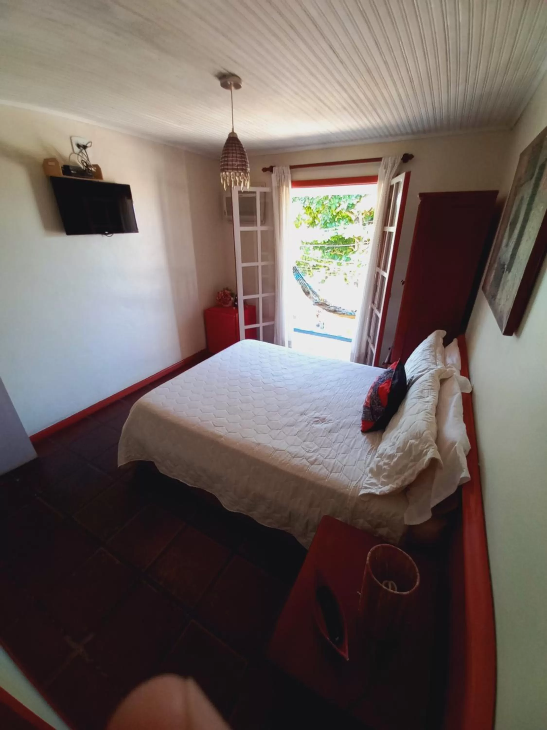 Bed in Pousada L'escale