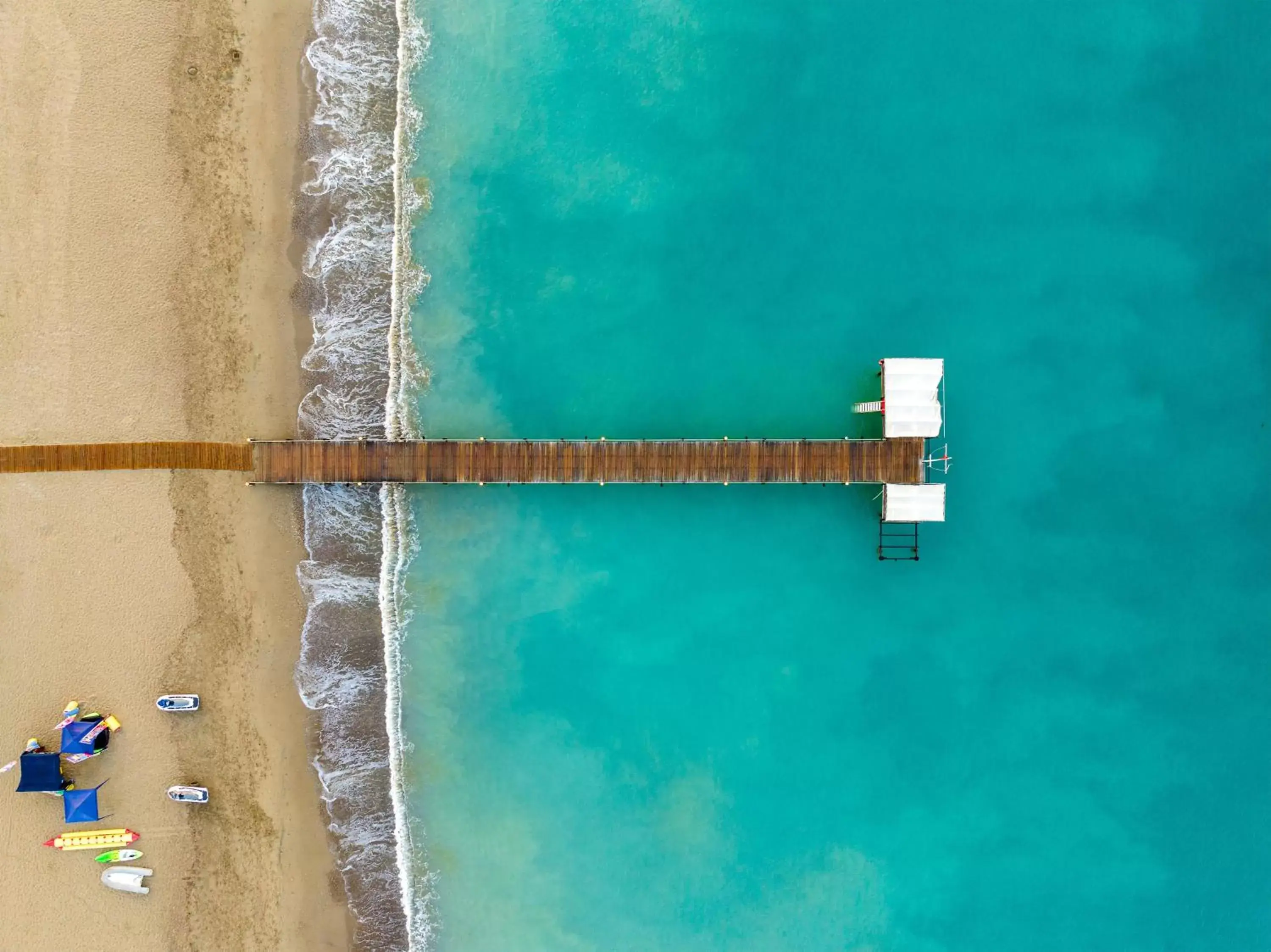 Swimming pool, Bird's-eye View in Aquaworld Belek