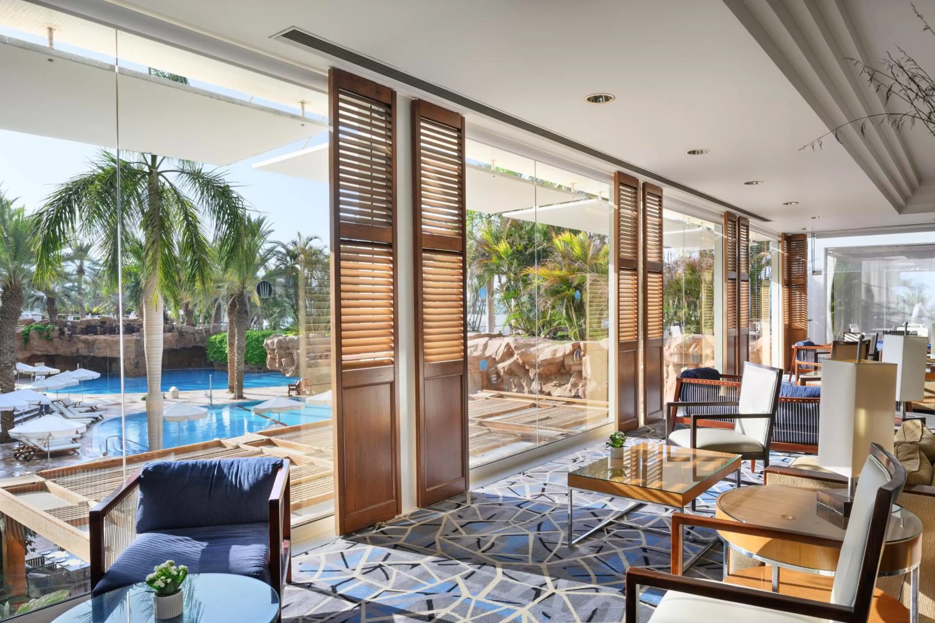 Seating area in Royal Beach Eilat by Isrotel Exclusive