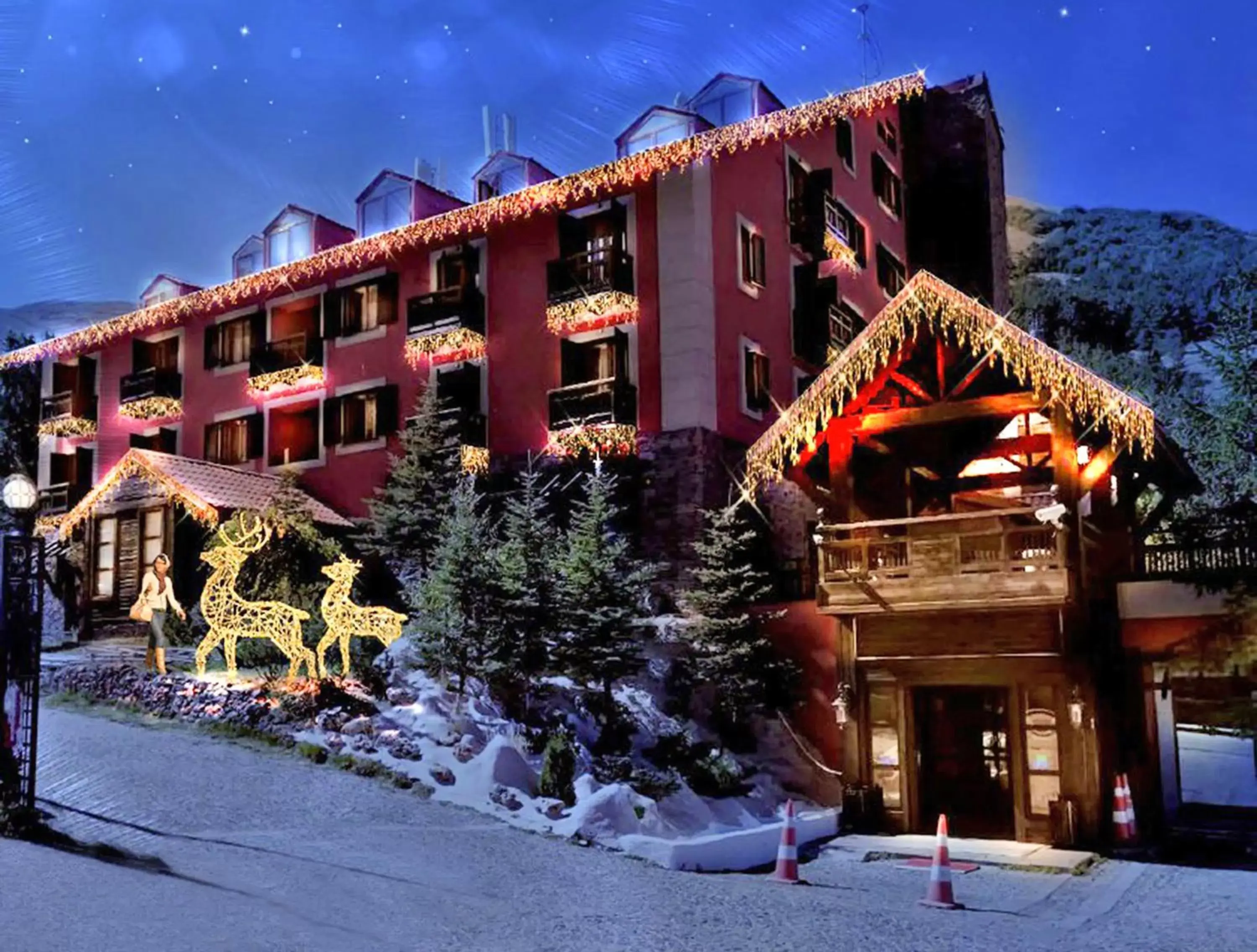 Property building, Winter in Dedeman Palandoken Ski Lodge Hotel
