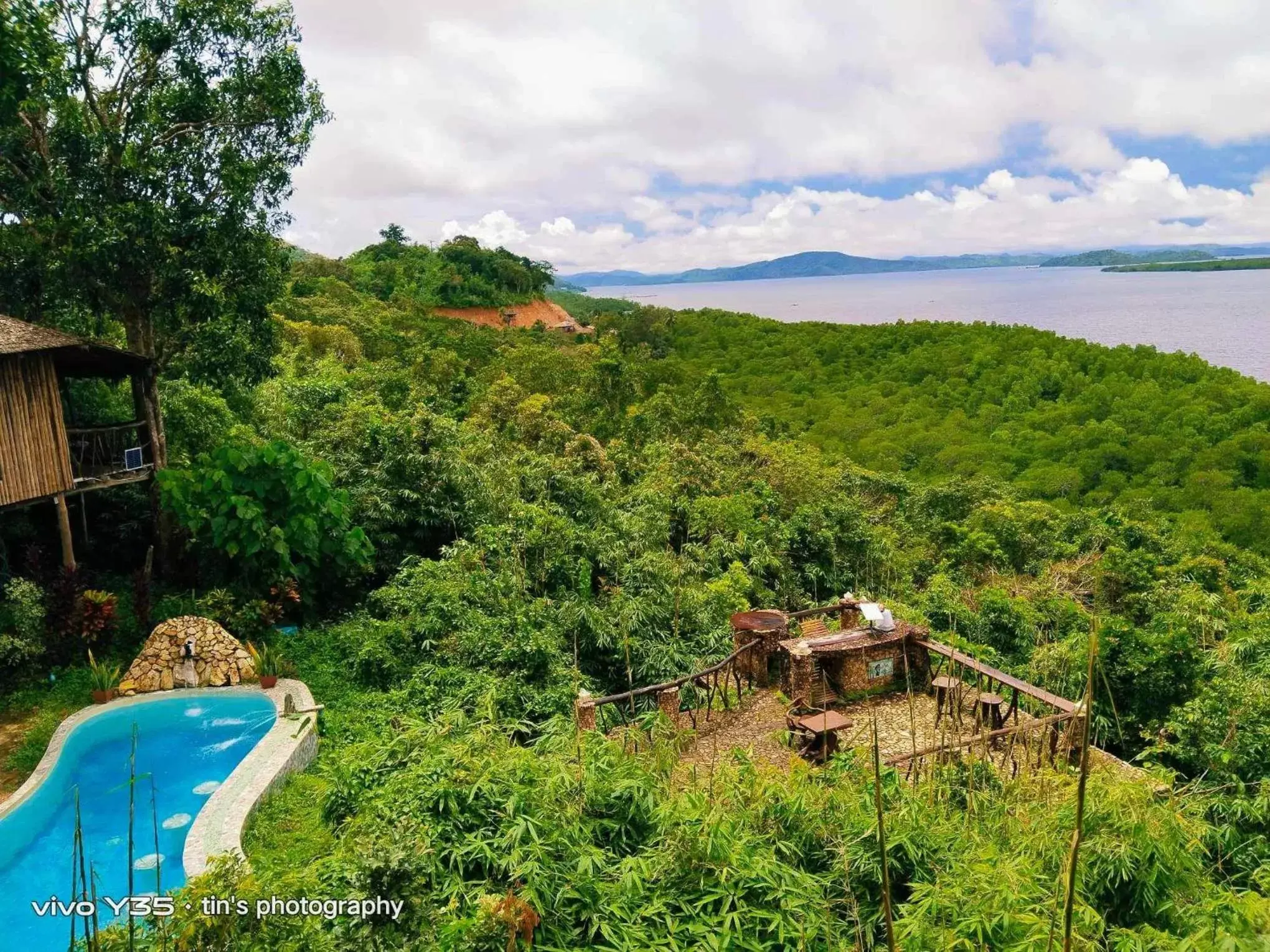 Pool View in Sanctuaria Treehouses Busuanga