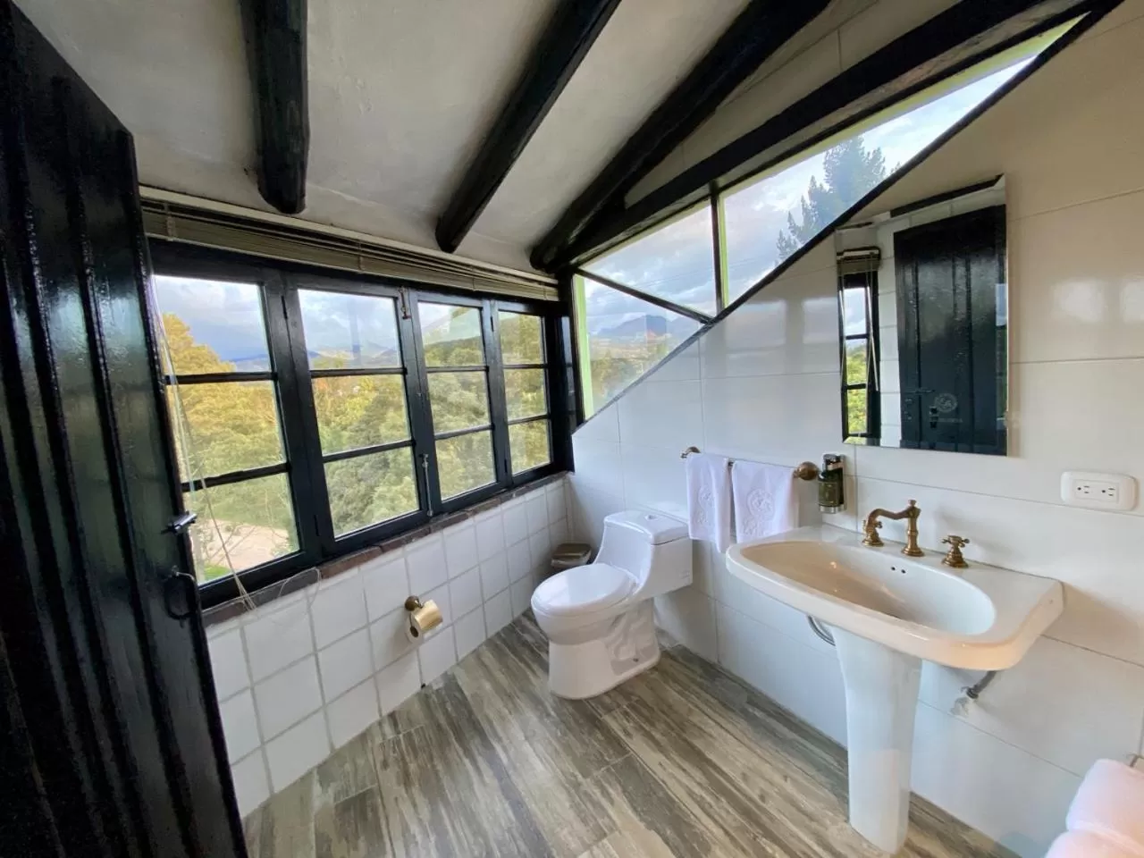 Bathroom in Posada Cafe La Huerta