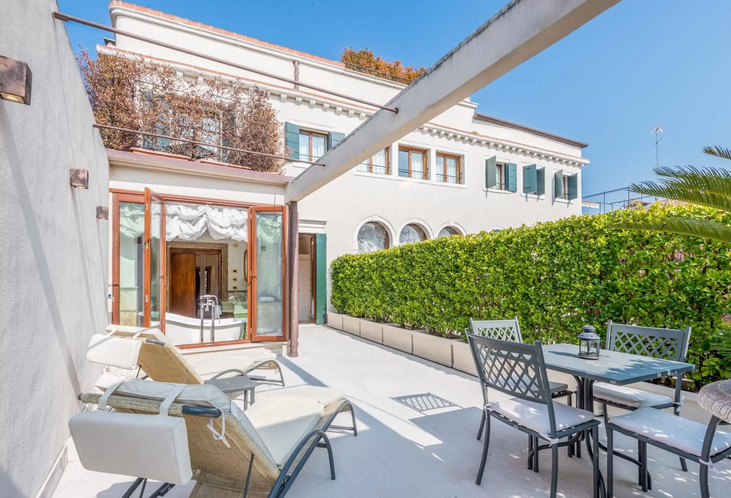 Balcony/Terrace, Restaurant/Places to Eat in Hotel Ai Cavalieri di Venezia