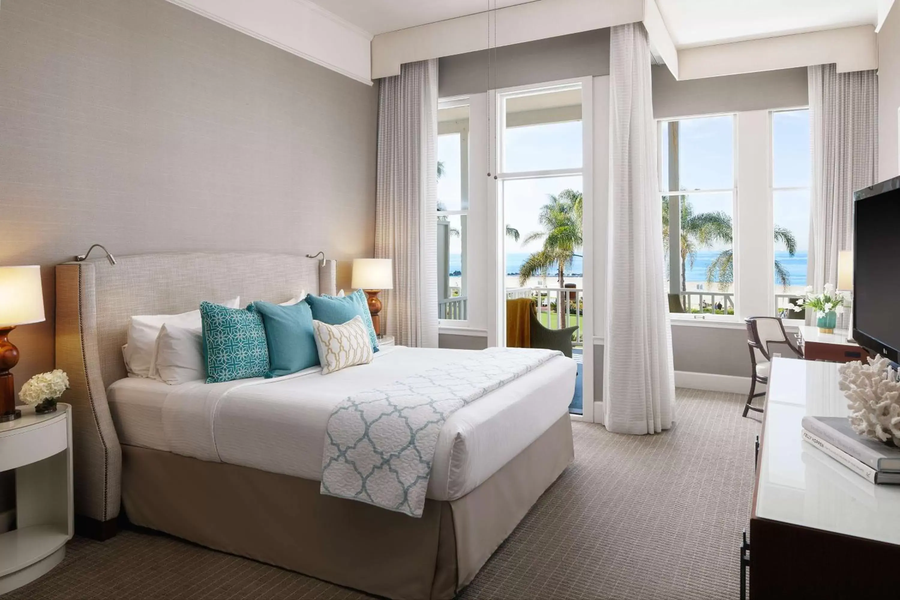 Bed in Hotel del Coronado, Curio Collection by Hilton