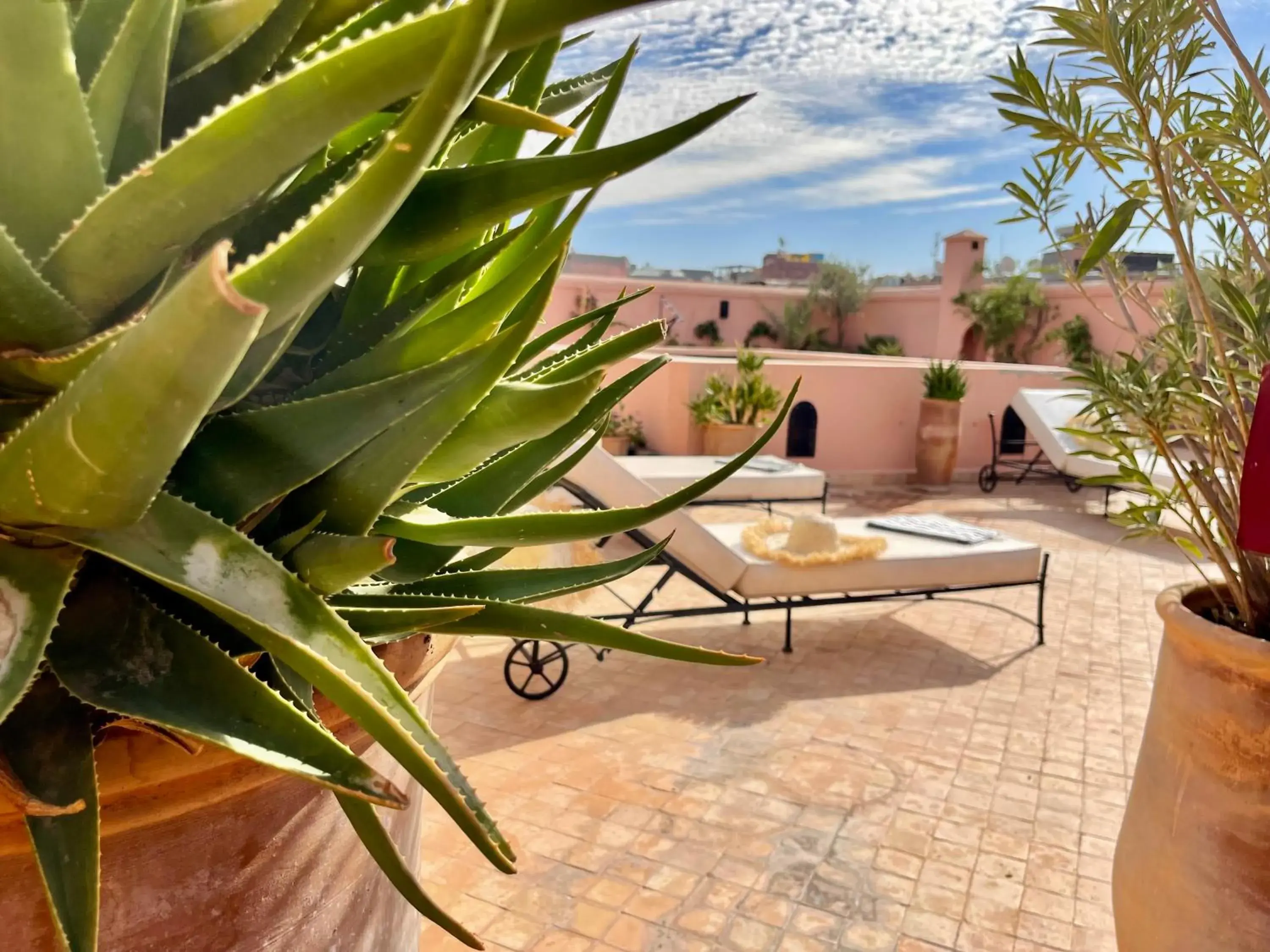 Balcony/Terrace in Riad Dar Foundouk and Spa