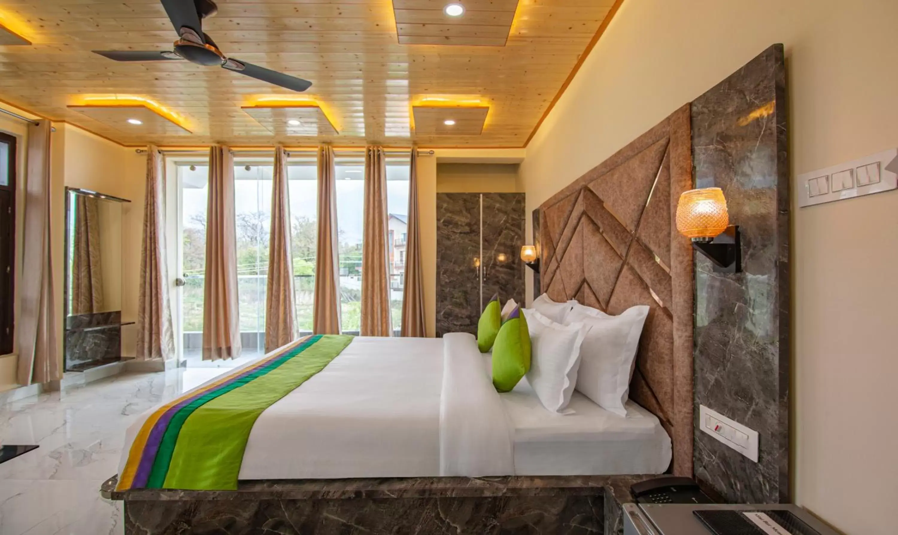 Bedroom, Bed in Treebo Ortus Residency Bedroom, Bed in Treebo Ortus Residency