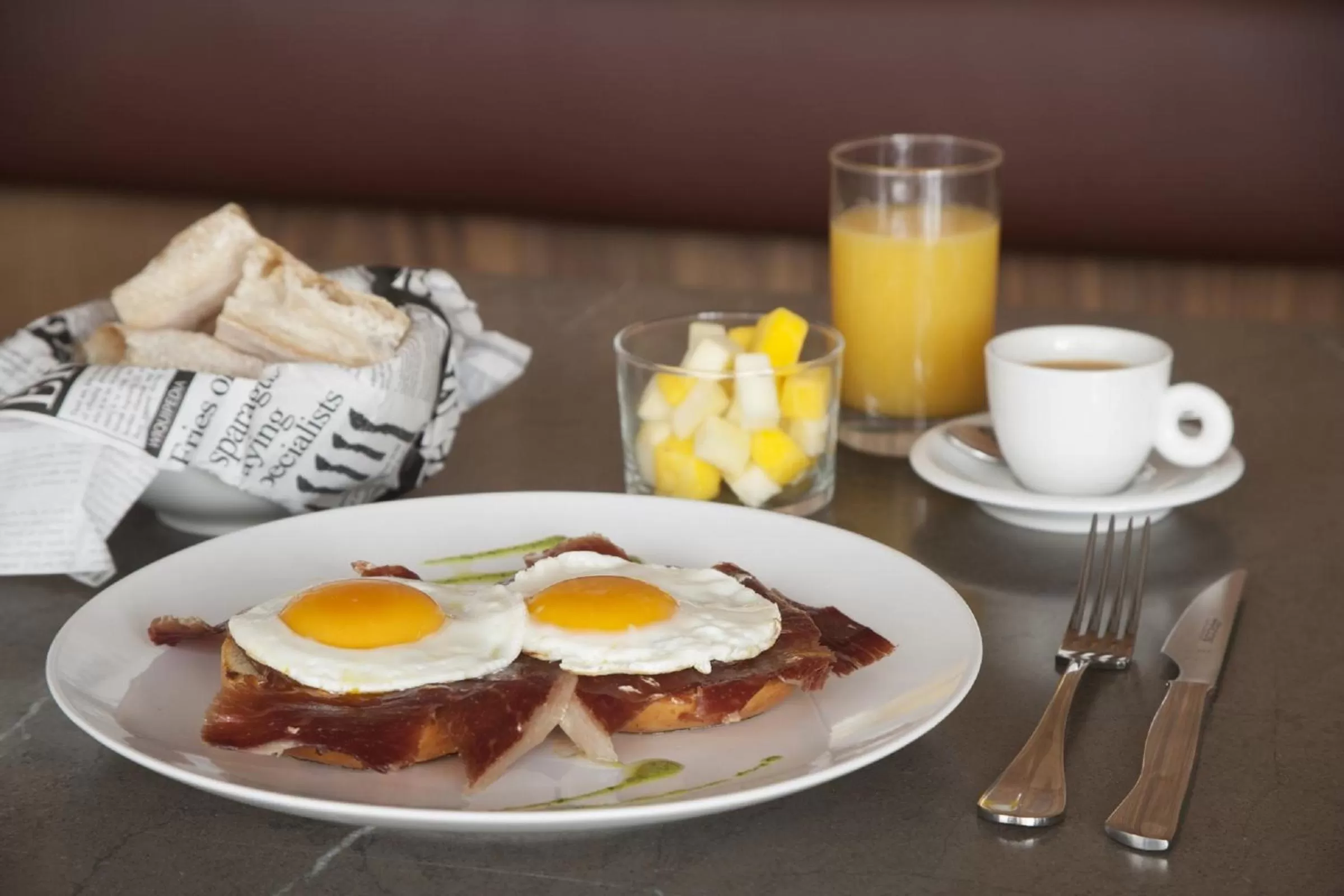 Food close-up in Dear Hotel Madrid
