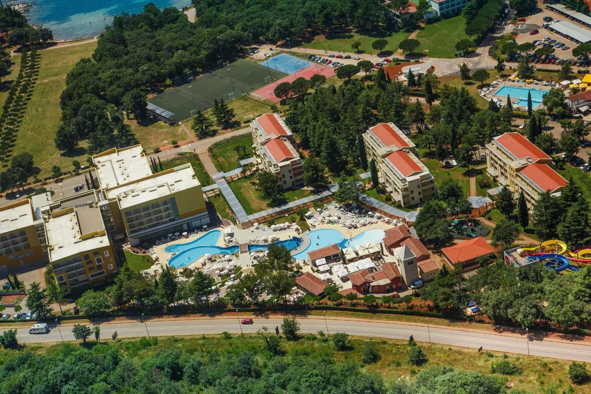 Facade/entrance, Bird's-eye View in Residence Sol Garden Istra for Plava Laguna