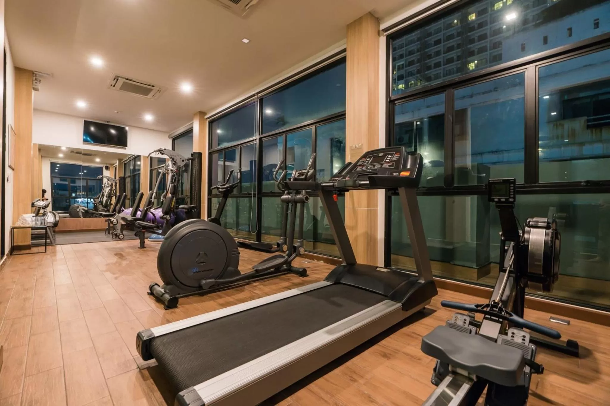 Fitness centre/facilities in Acqua Hotel
