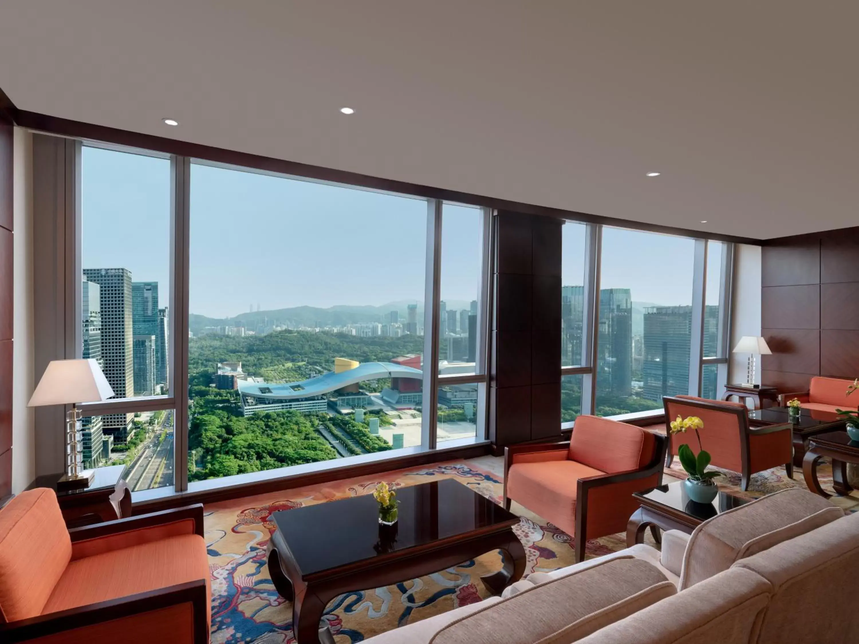 View (from property/room), Mountain View in Futian Shangri-La, Shenzhen,Near to Shenzhen Convention&Exhibition Centre, Futian Railway Station