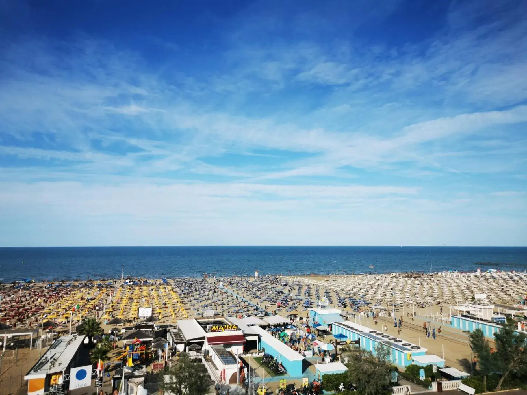 Beach, Bird's-eye View in Hotel Audi Frontemare