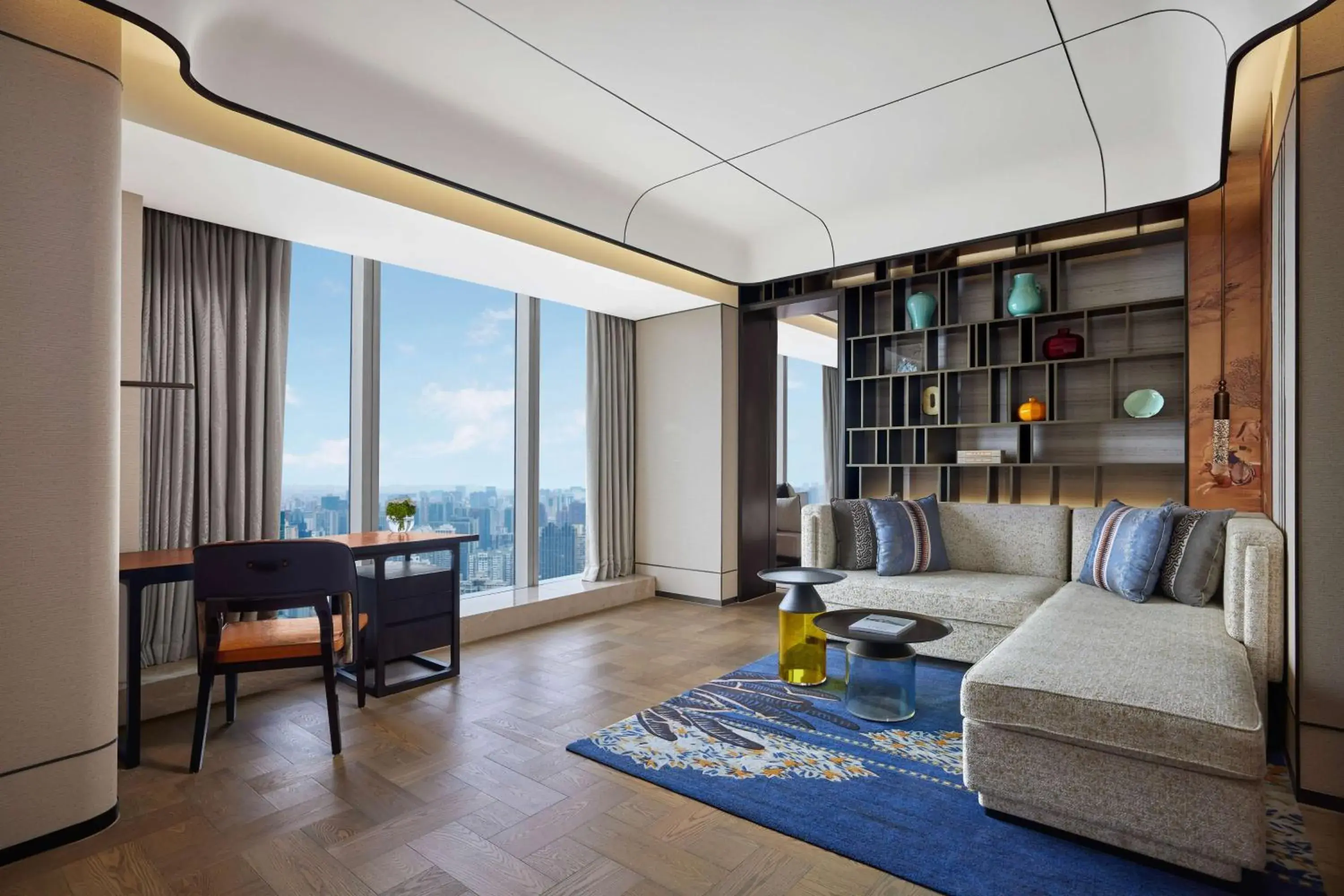 Living room, Seating Area in Conrad By Hilton Shanghai