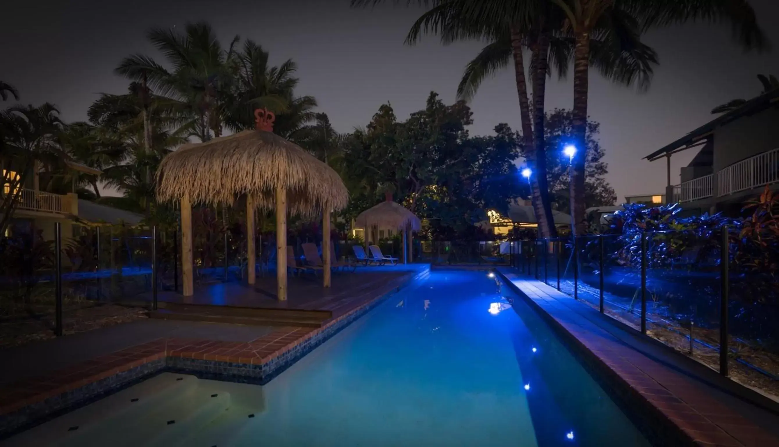 Night, Swimming Pool in Marlin Cove Holiday Resort