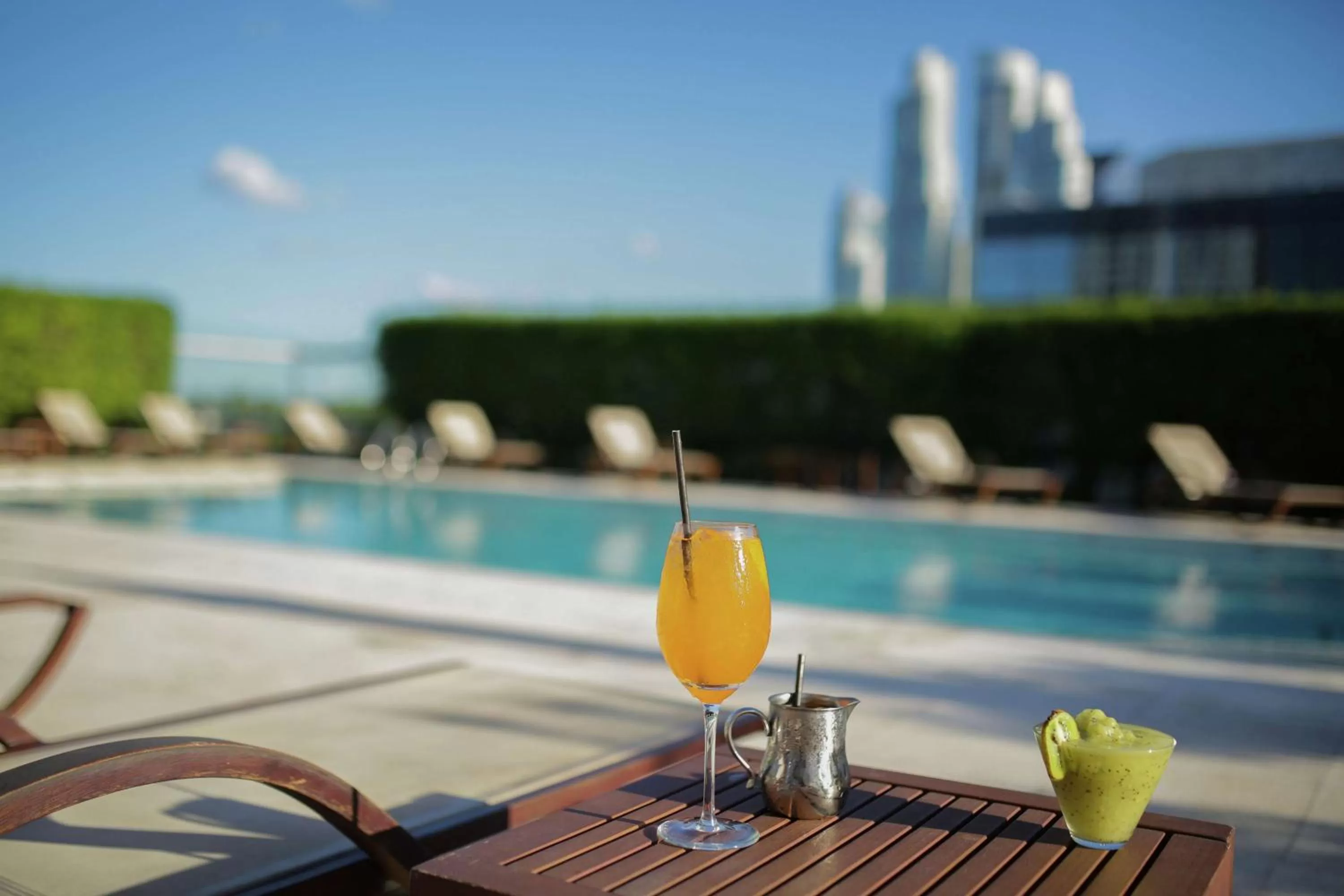 Pool view in Hilton Buenos Aires