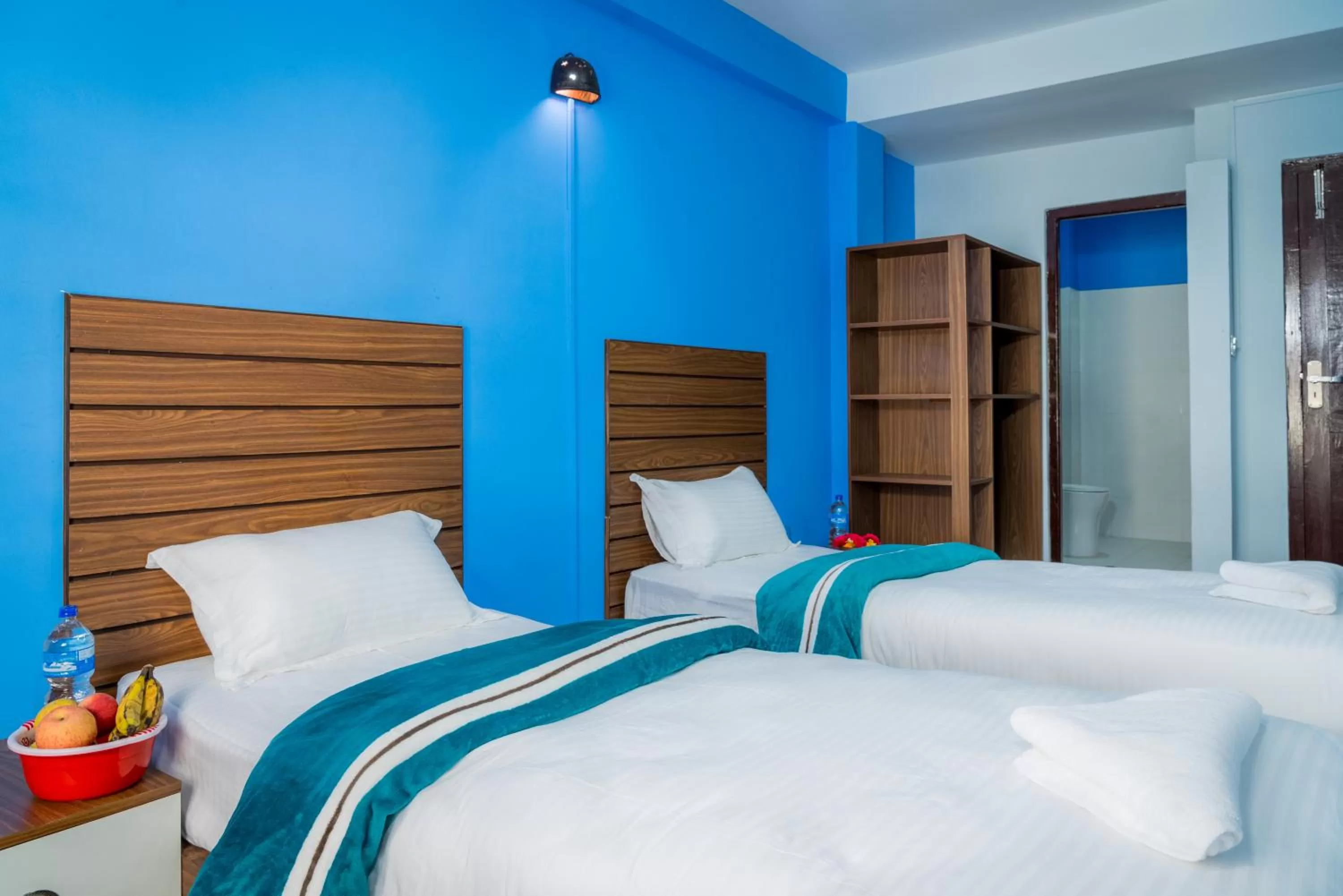 Bed in Hotel Nepal Bhumi