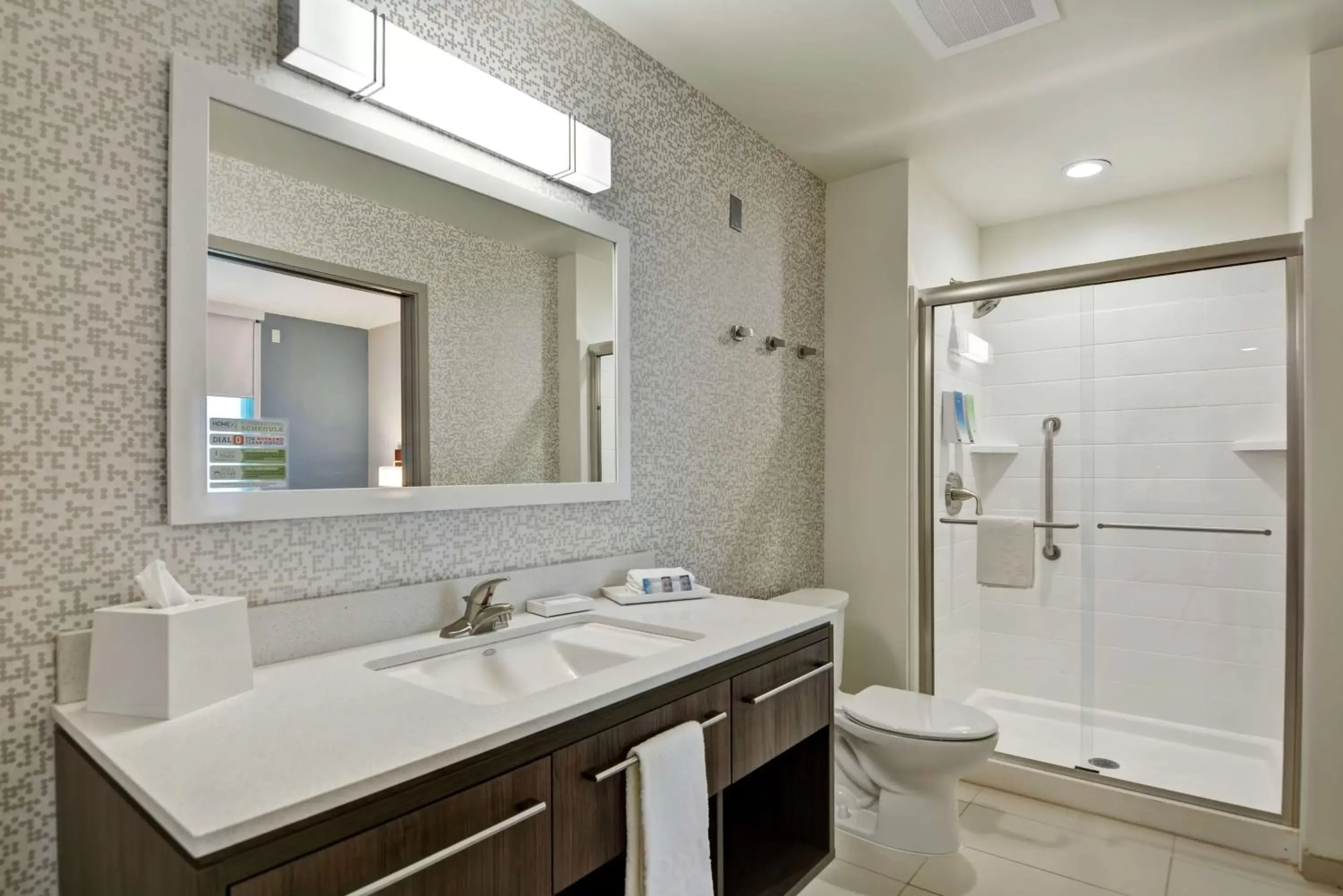 Bathroom in Home2 Suites By Hilton Madison Huntsville Airport