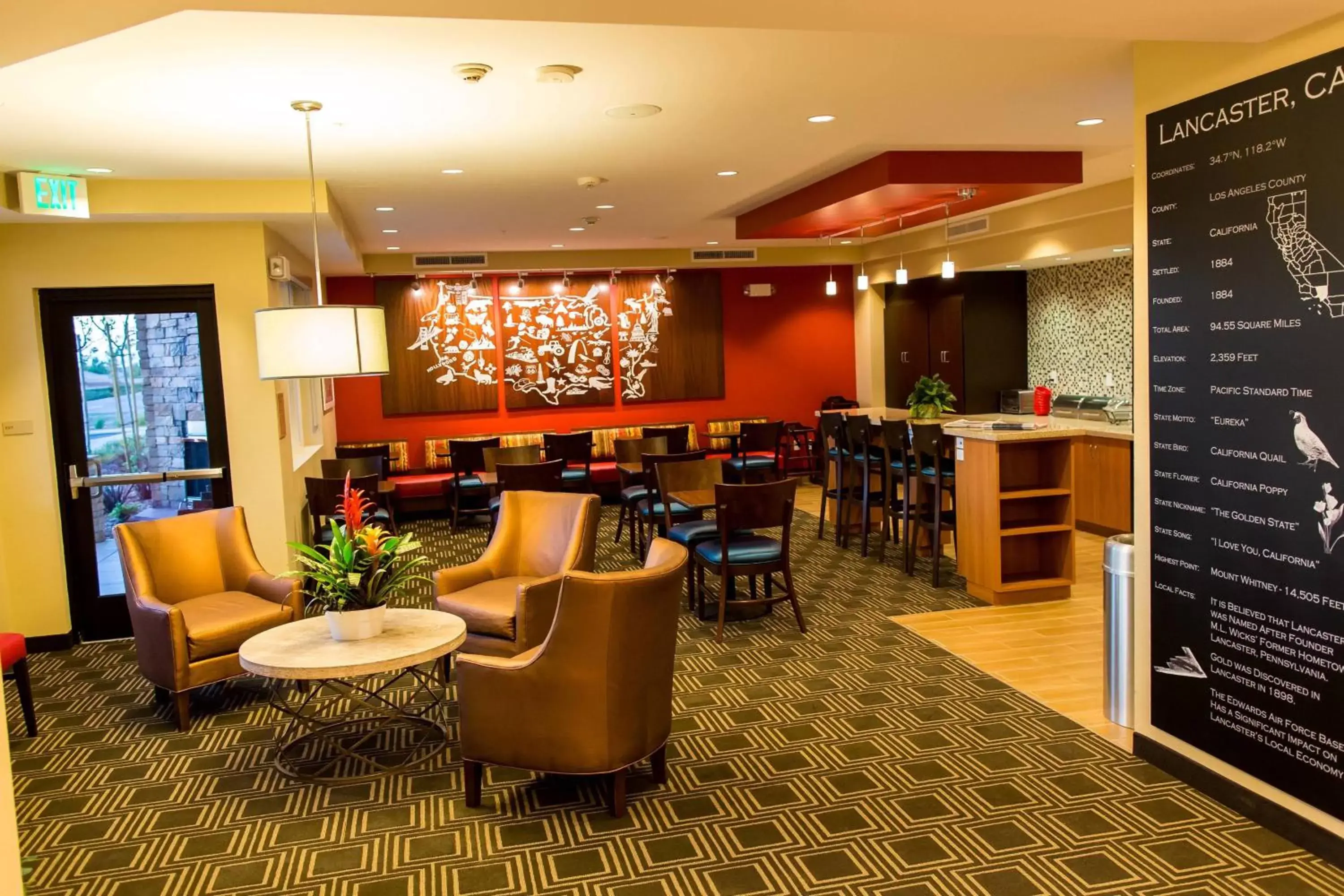 Lobby or reception, Lounge/Bar in TownePlace Suites by Marriott Lancaster