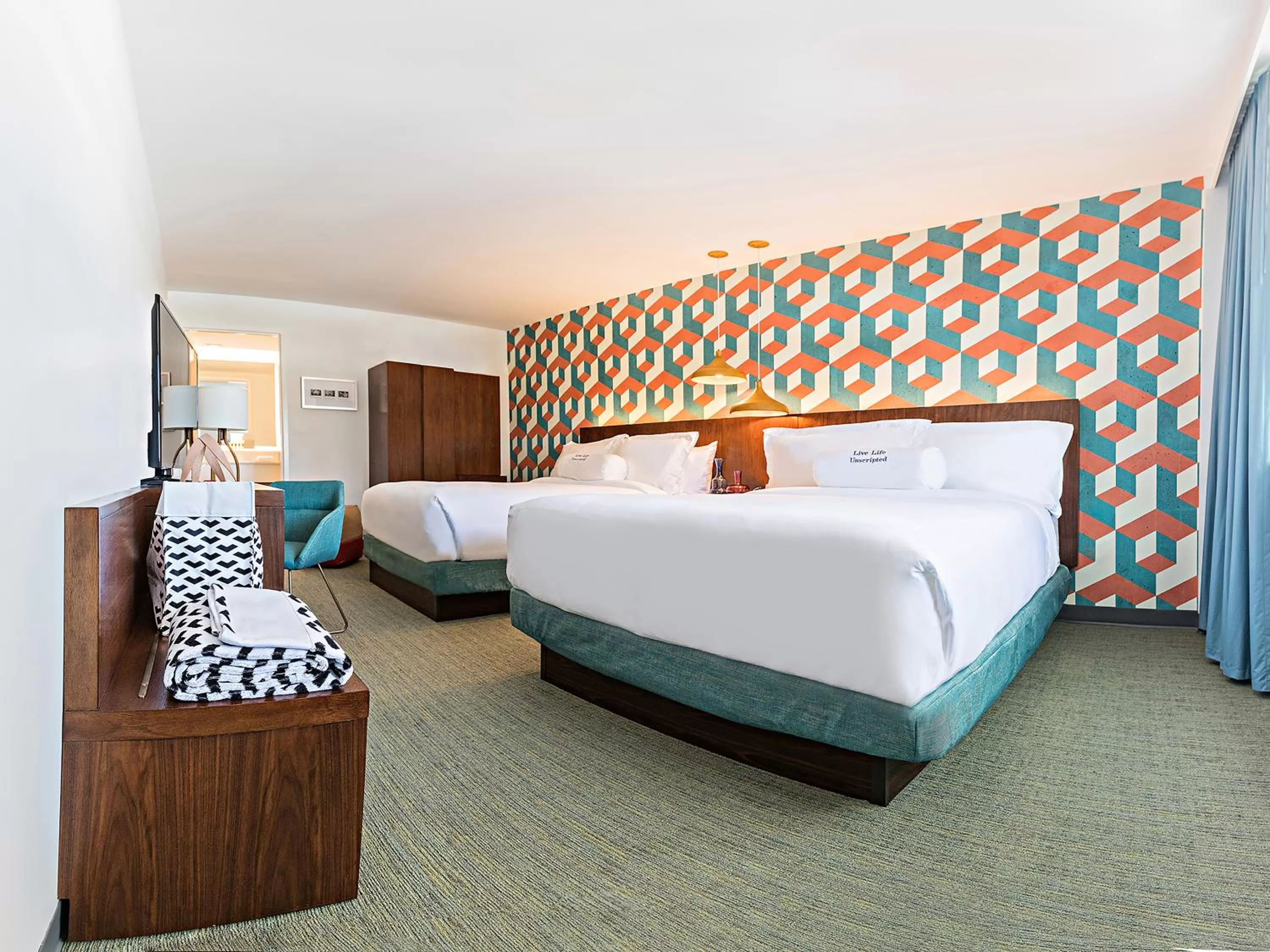 Bedroom, Bed in Unscripted Durham, Part of JDV by Hyatt