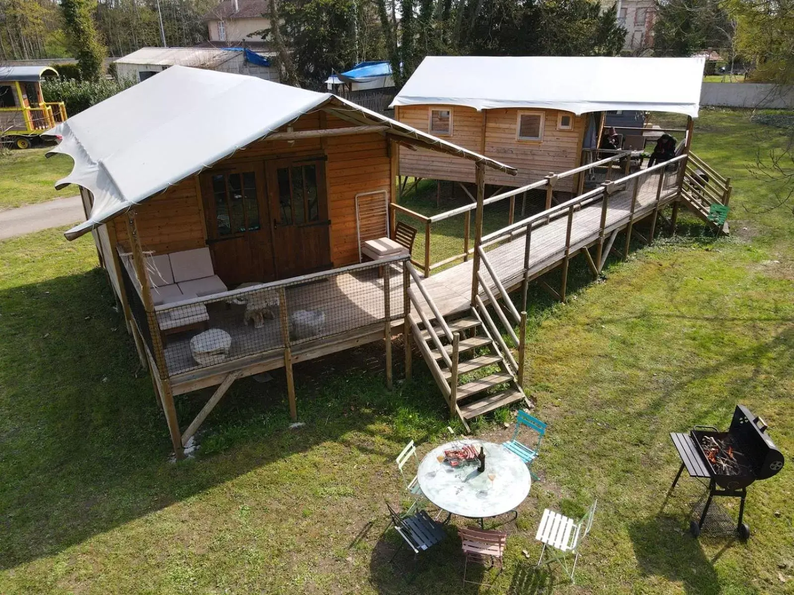 Bird's eye view in Le Village de la Champagne - Slowmoov