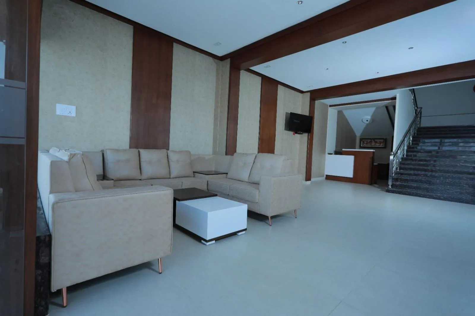 Seating area in Hotel Ashok Palace