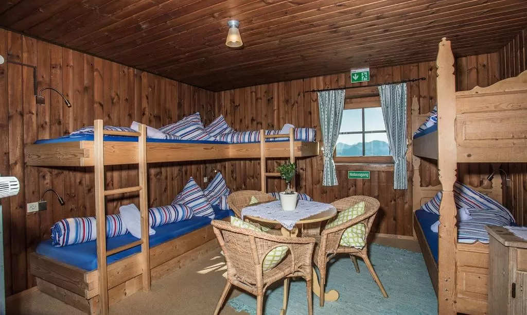 Bed in Hocheckhuette On Top of the Kitzbuehel Hahnenkamm Mountain