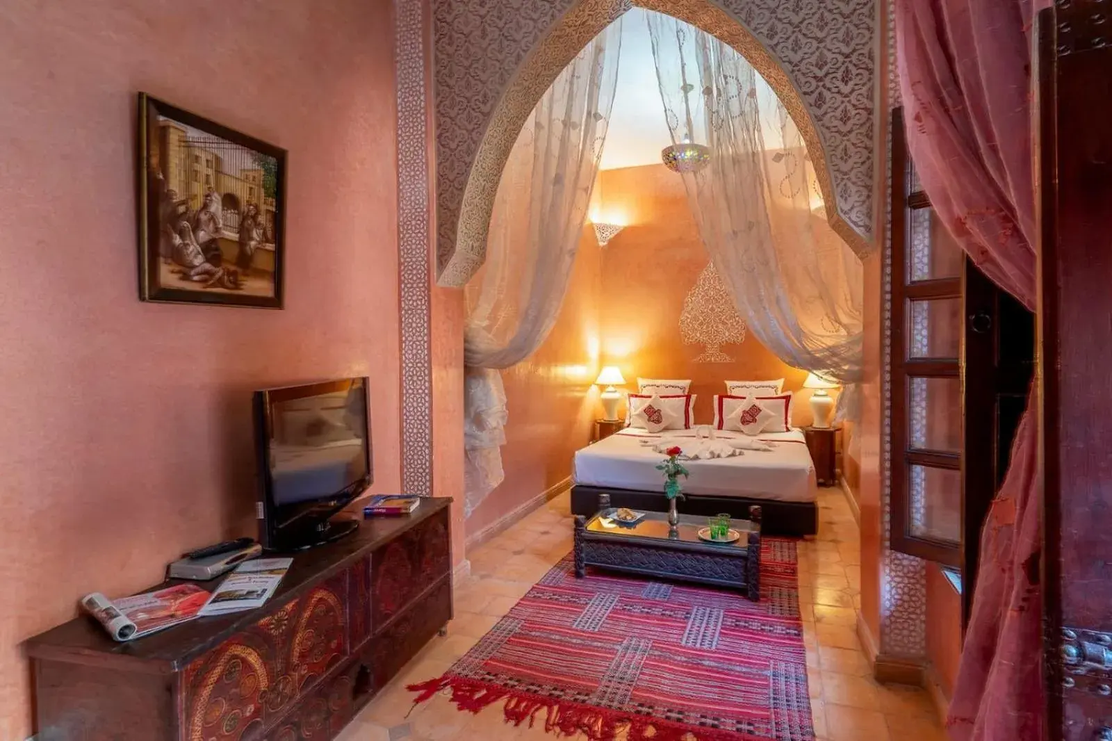 Bed in Riad Rêves D'orient