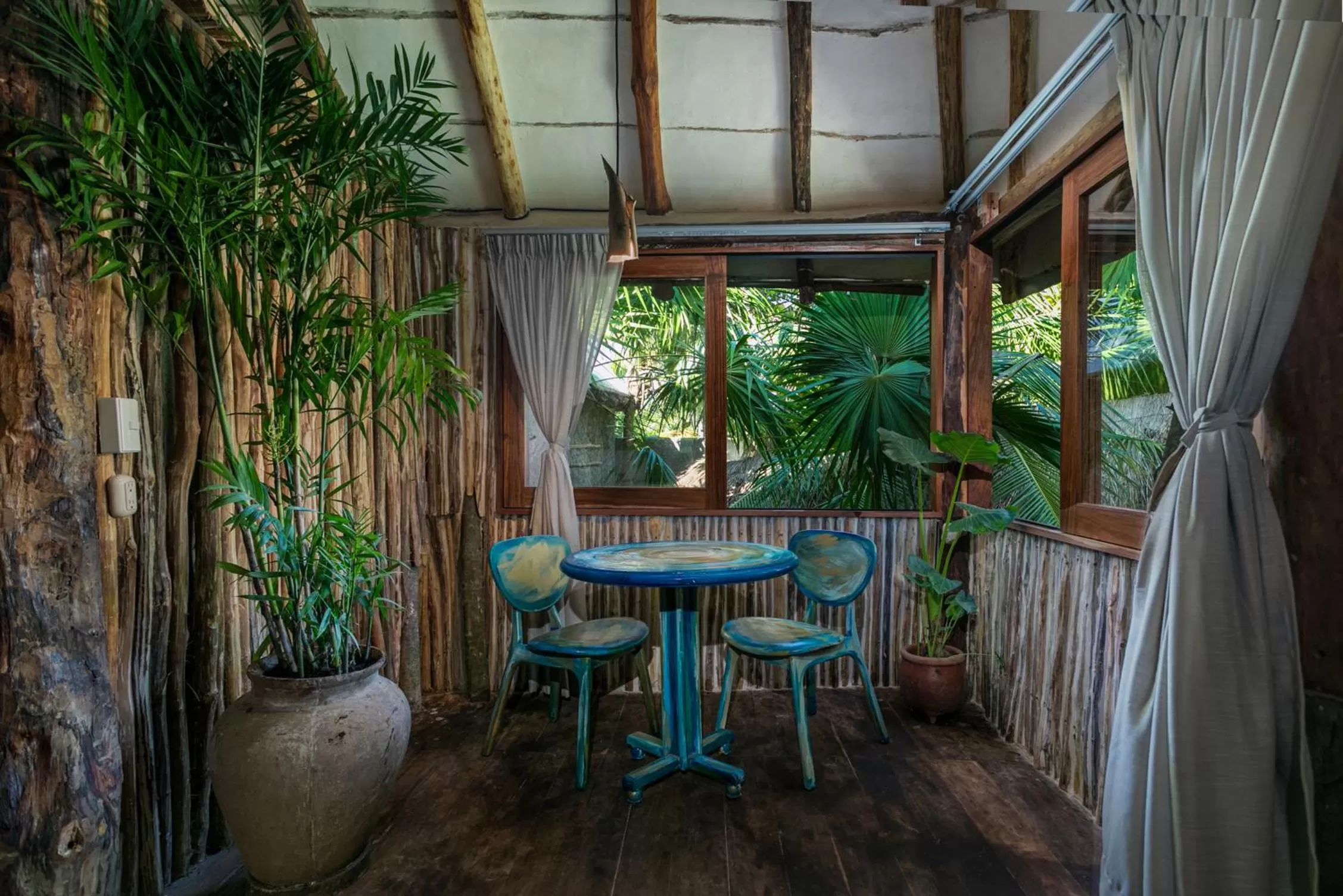 Dining area in Hidden Treehouse Tulum Eco-Hotel