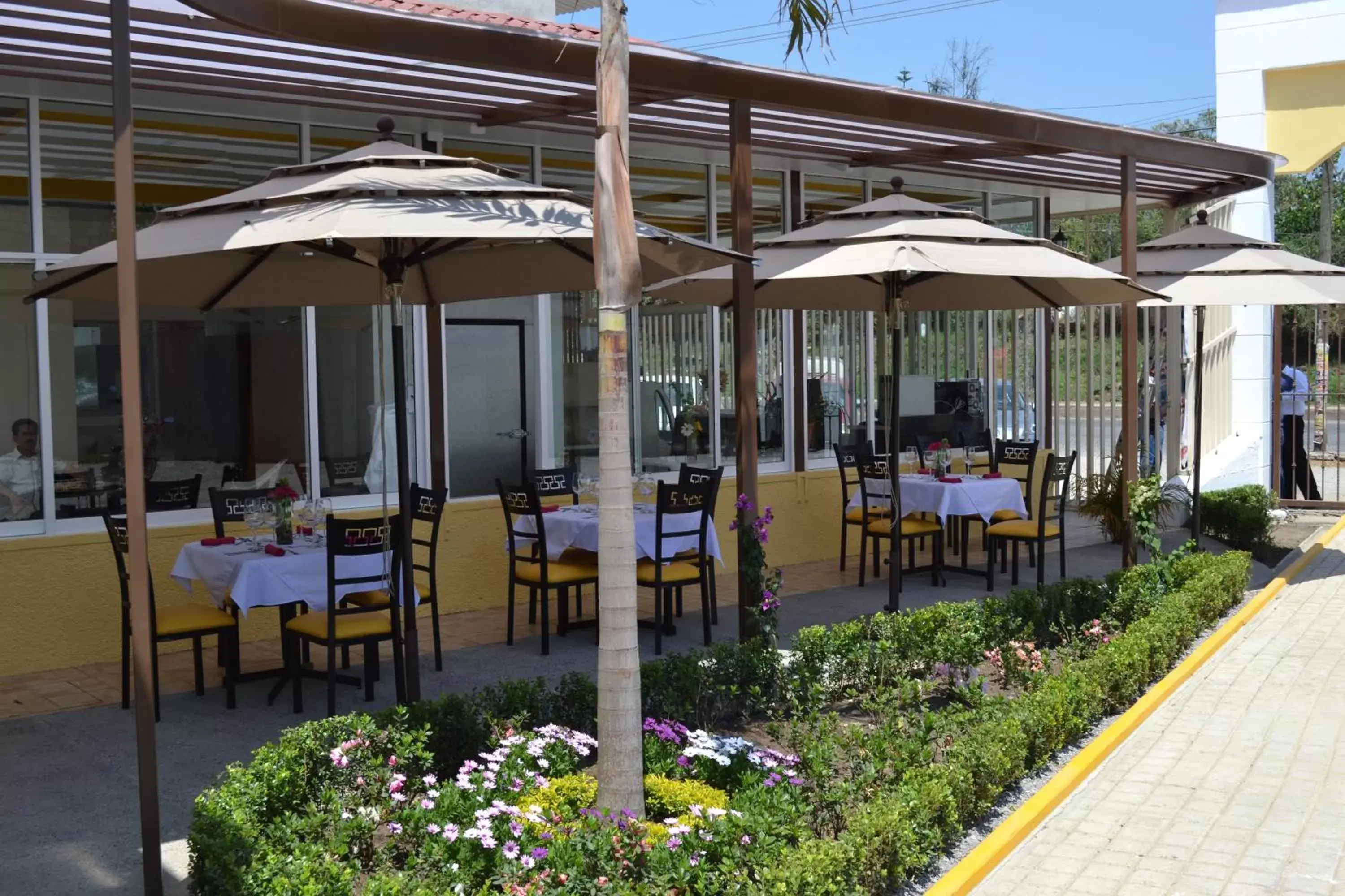 Patio, Restaurant/Places to Eat in Hotel Casablanca Xicotepec