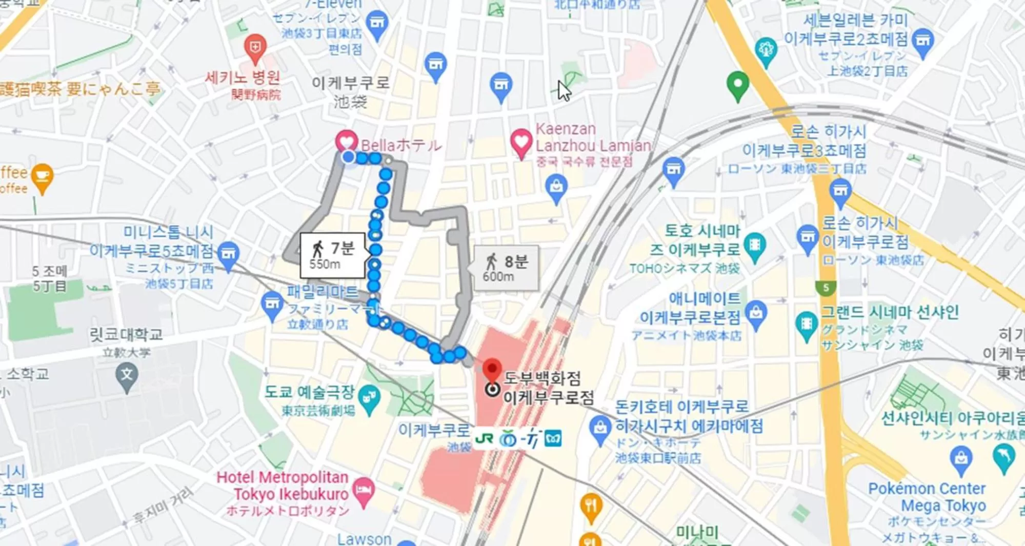 Property building, Bird's-eye View in Tokyo Hotel Bella Ikebukuro