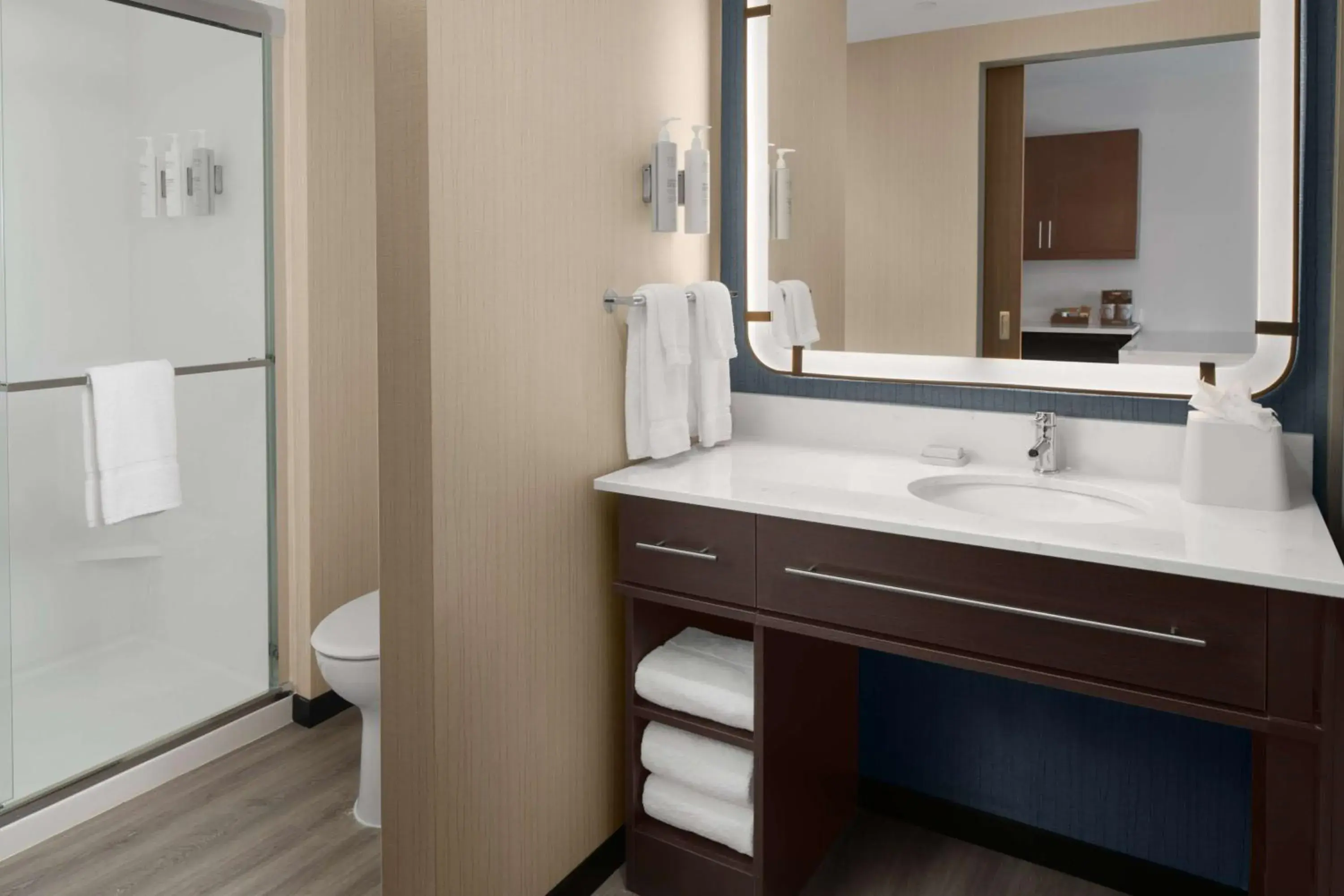 Bathroom in Homewood Suites By Hilton Charlotte Uptown First Ward