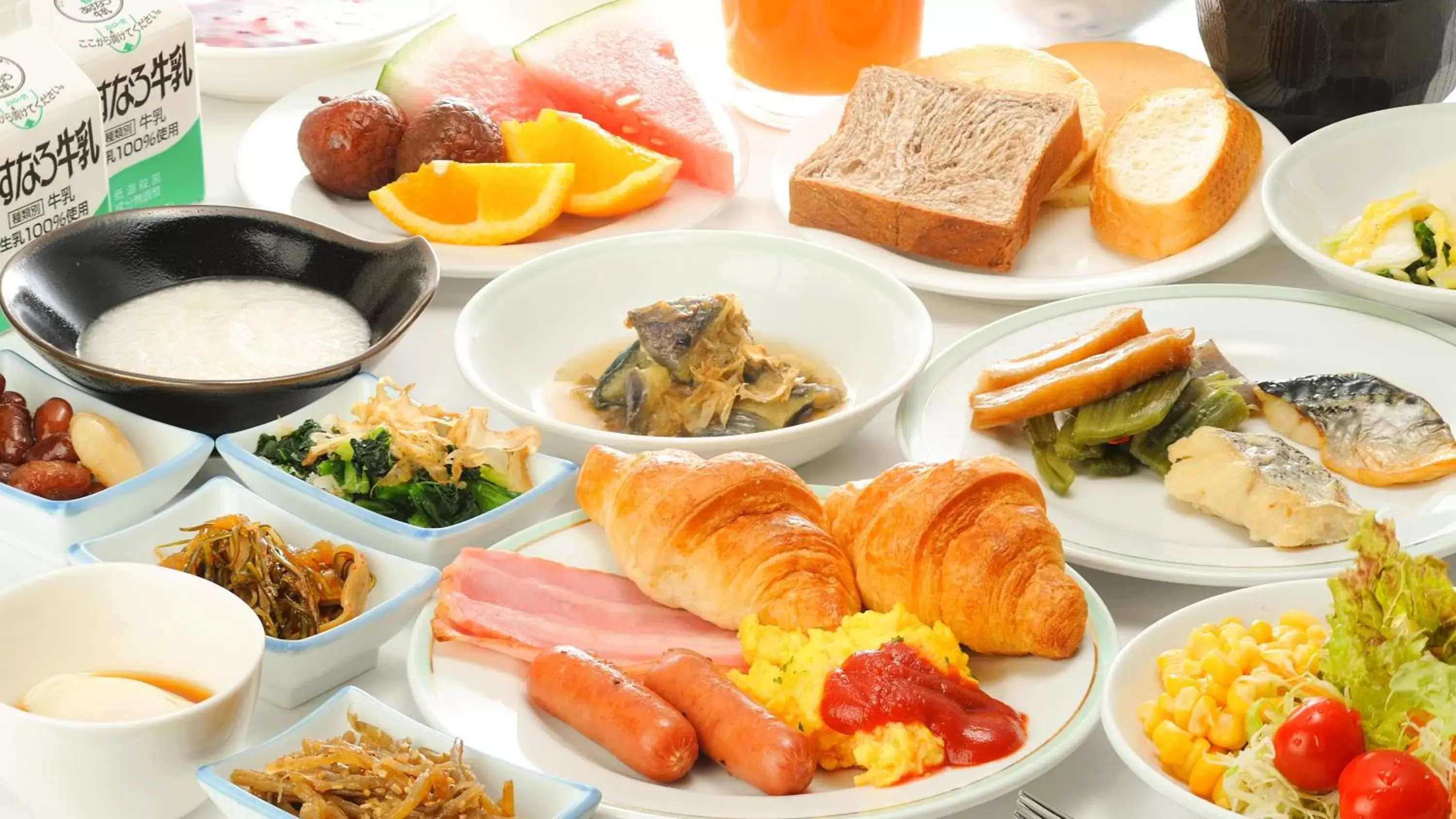 Breakfast in ​Hotel Route-Inn Kumagaya​