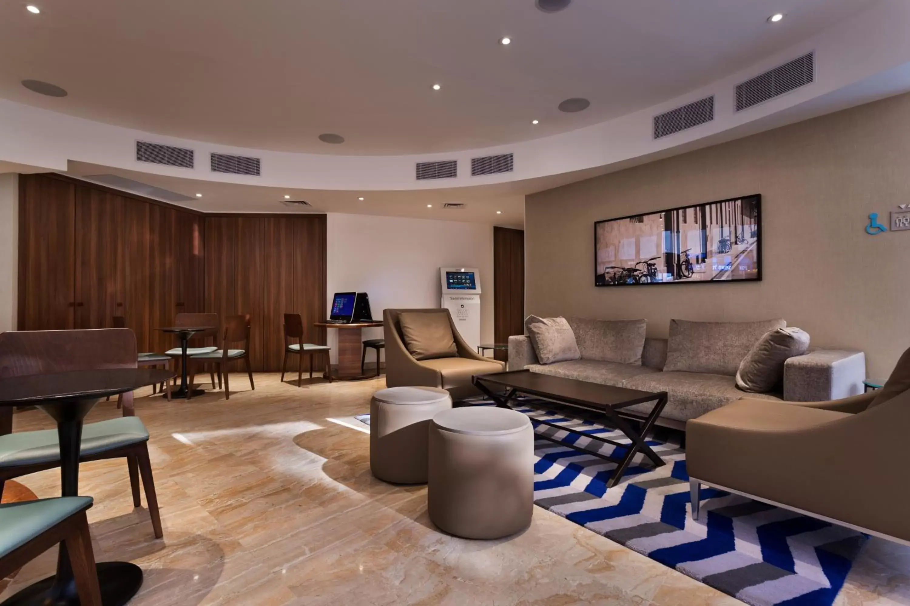 Lobby or reception in Sea Tower by Isrotel Design Lobby or reception in Sea Tower by Isrotel Design