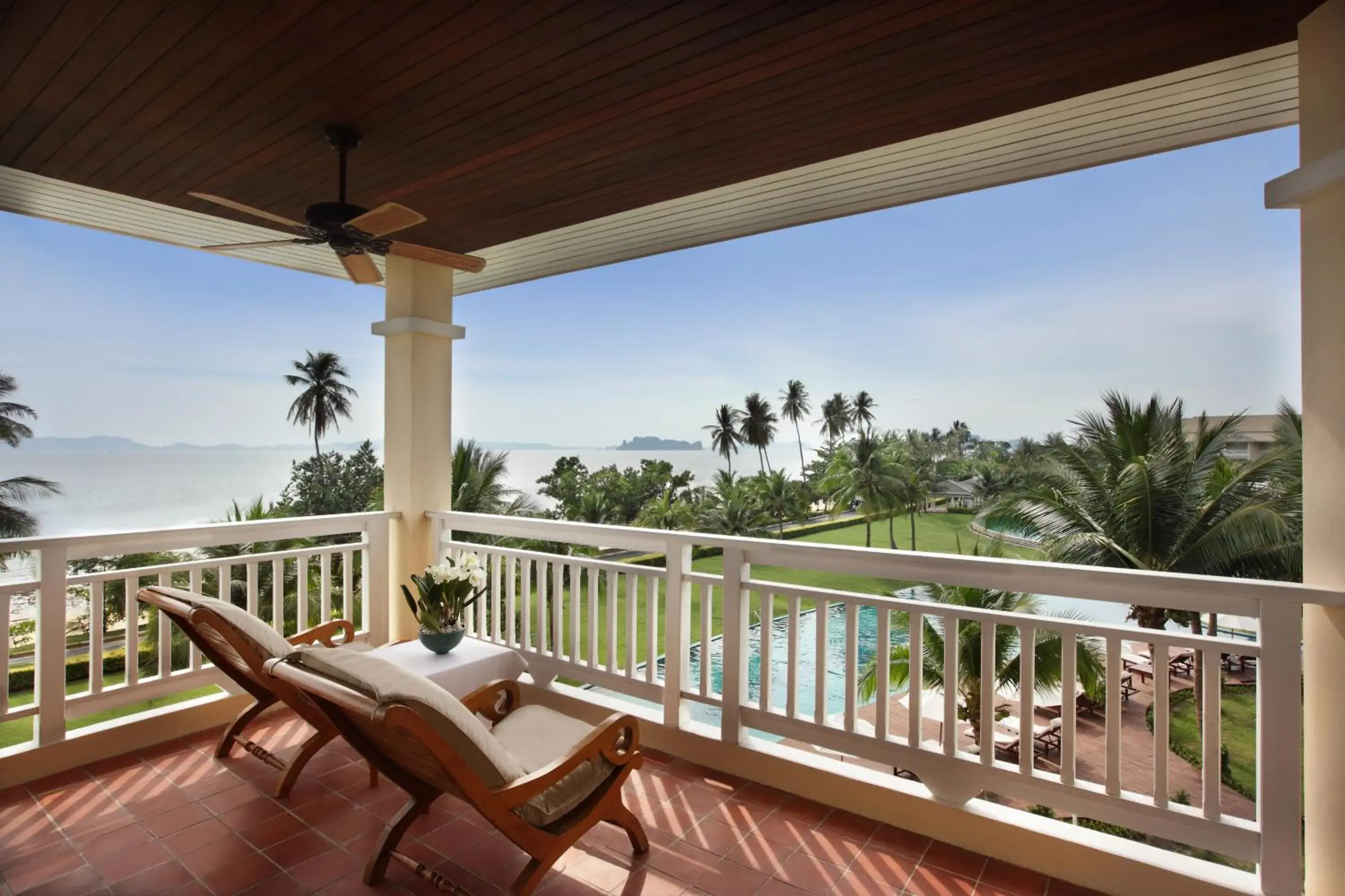 Swimming pool, Balcony/Terrace in Sofitel Krabi Phokeethra Golf and Spa Resort
