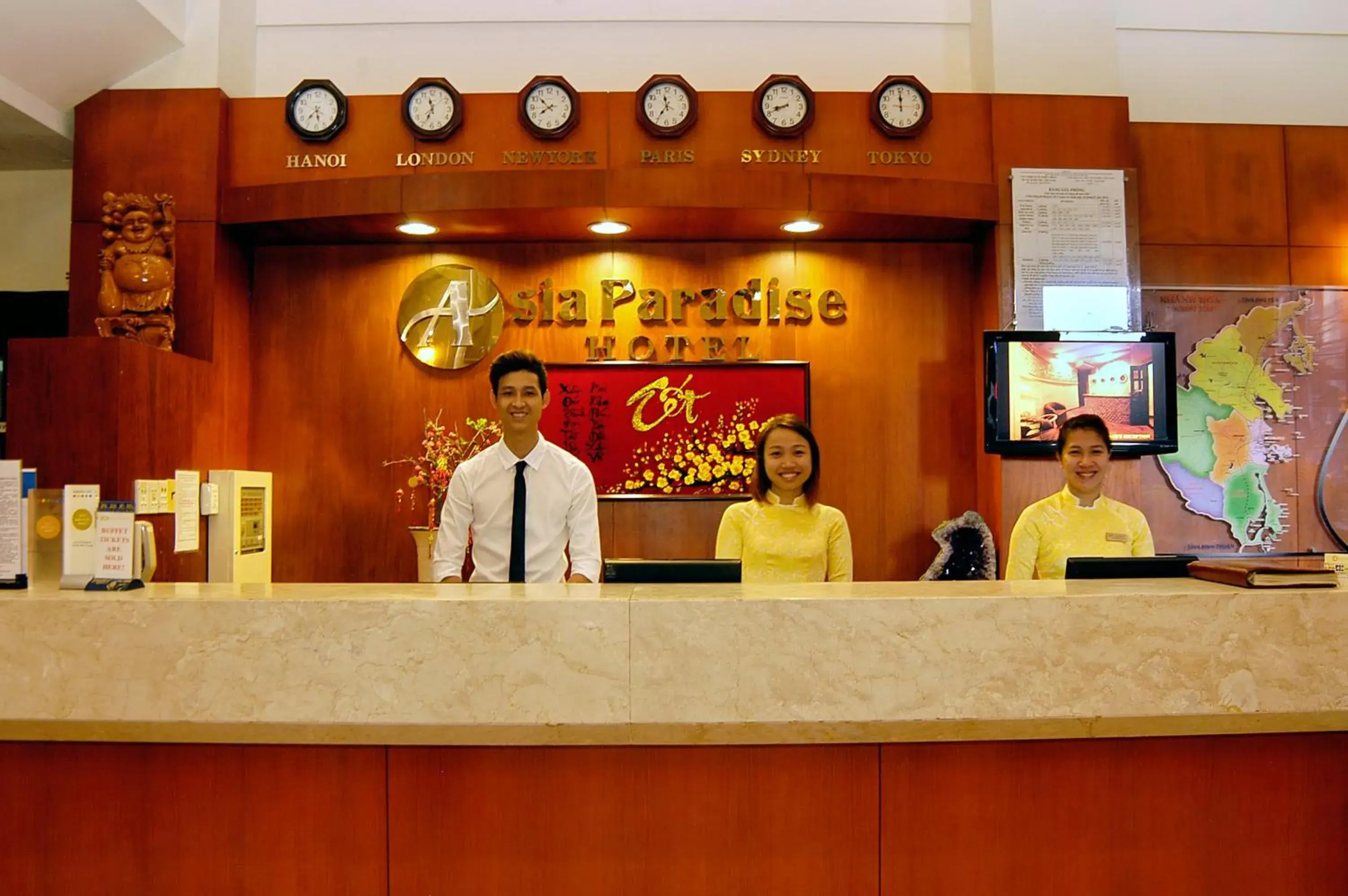 Staff in Asia Paradise Hotel