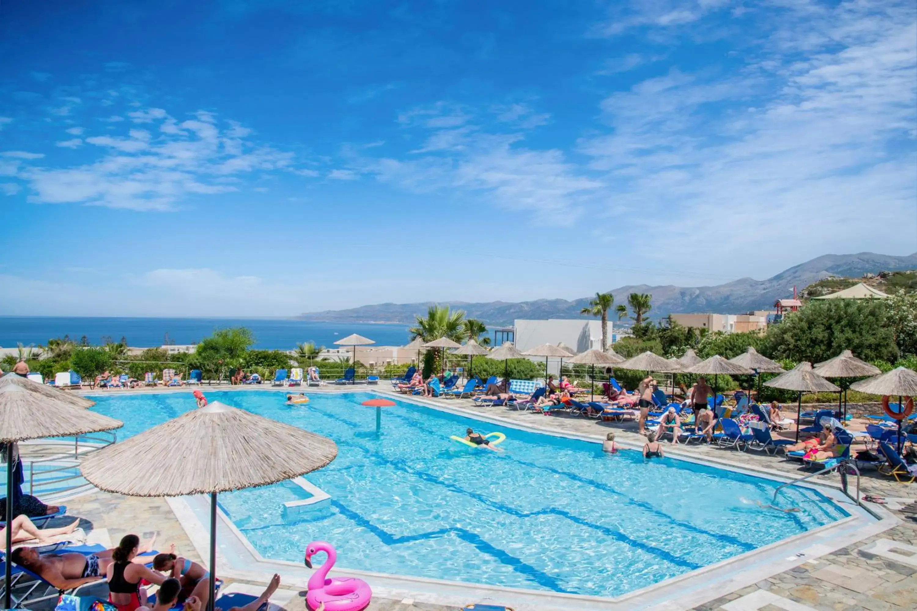 Pool View in Semiramis Village