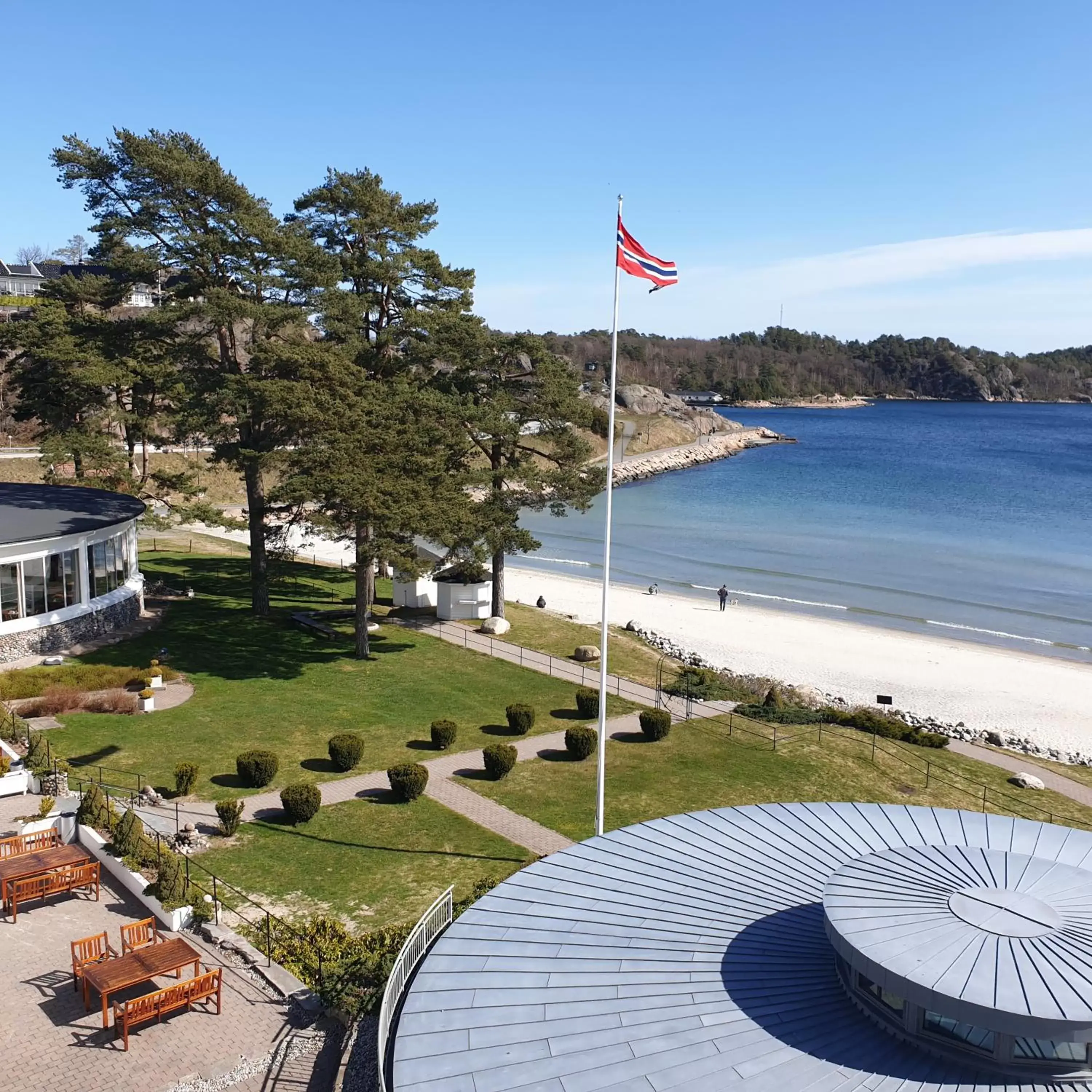 Sea view in Strand Hotel Fevik - by Classic Norway Hotels
