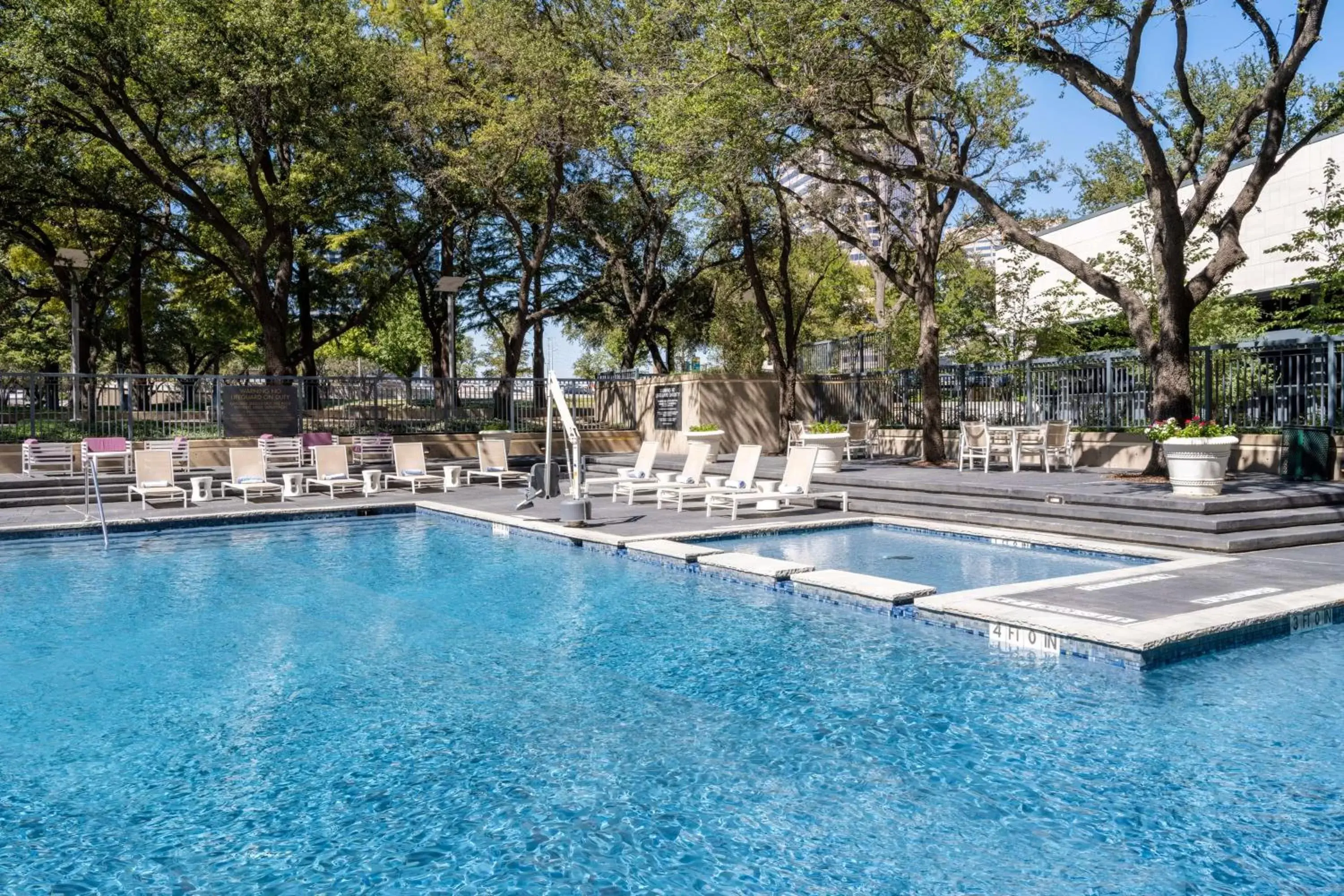 Pool view, Swimming Pool in Hilton Dallas Lincoln Centre