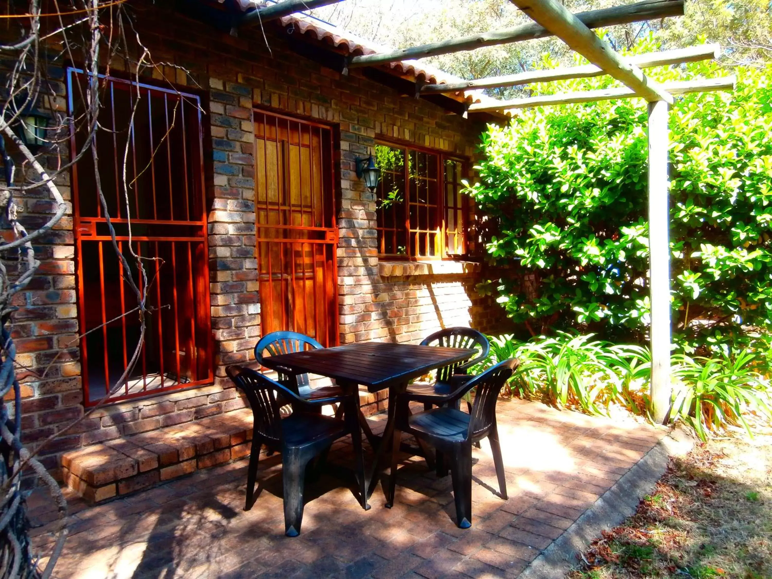 Patio in African Footprints Lodge